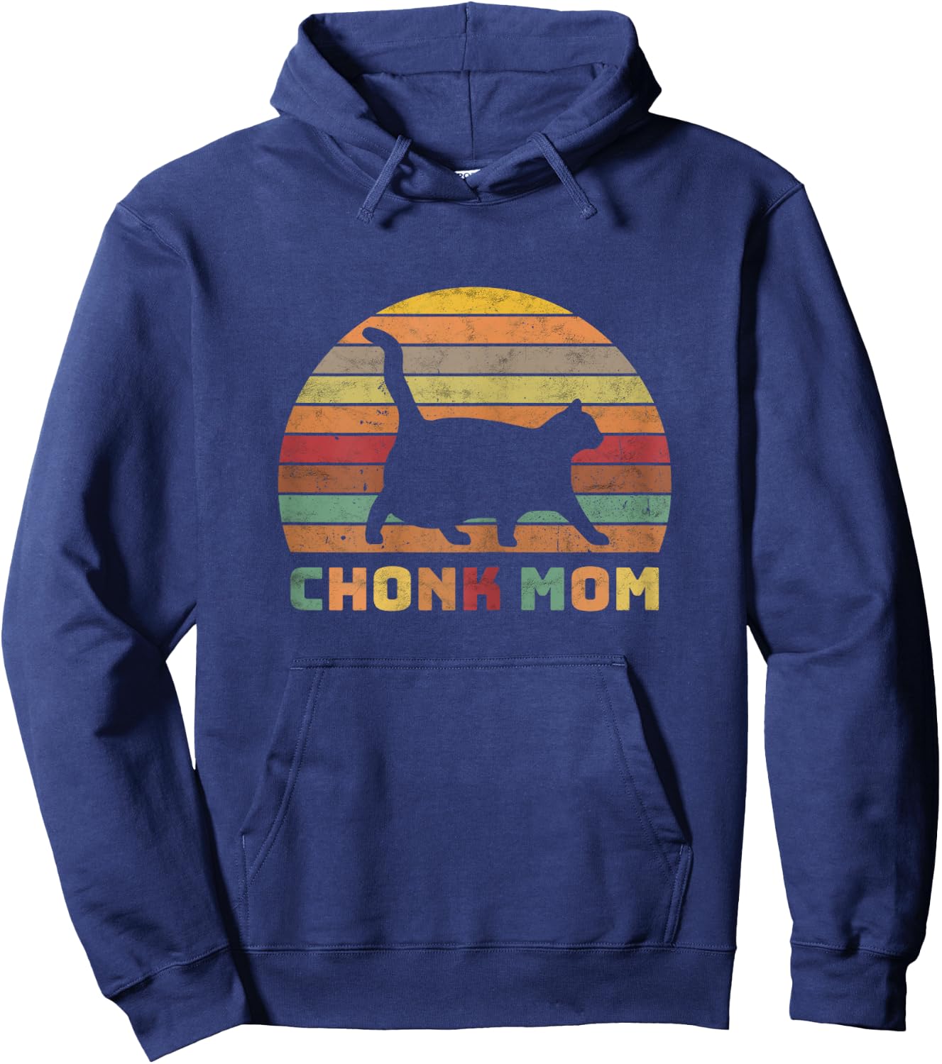 Funny Chonk Scale Cat Meme Memes Hoodie - Hoodie | Navy