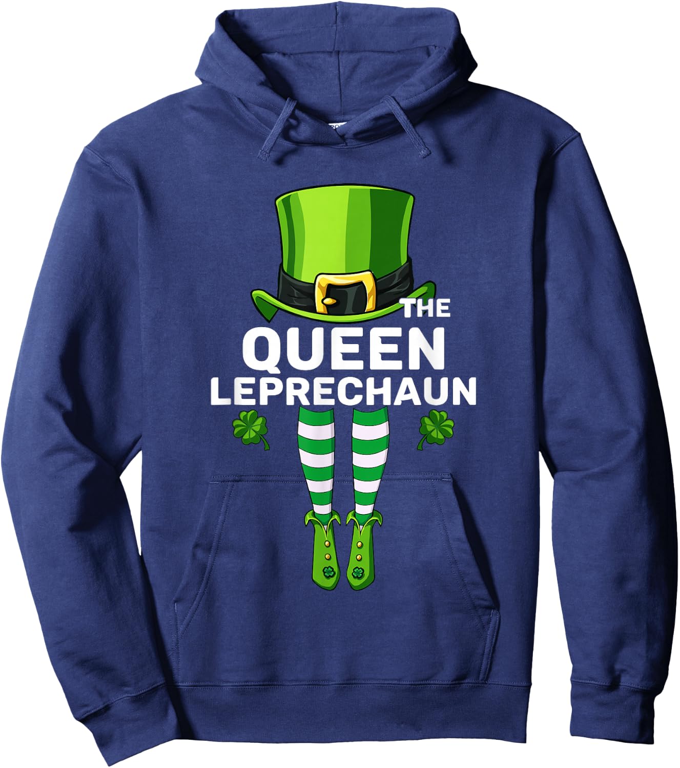 Queen Leprechaun Costume Gift - Matching Family Hoodie - Hoodie | Navy