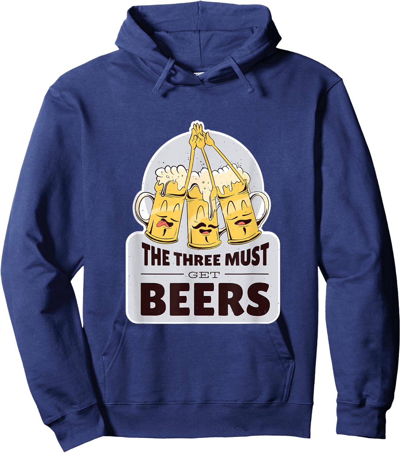 The three must get beer - musketeer beers funny Hoodie - Hoodie | Navy