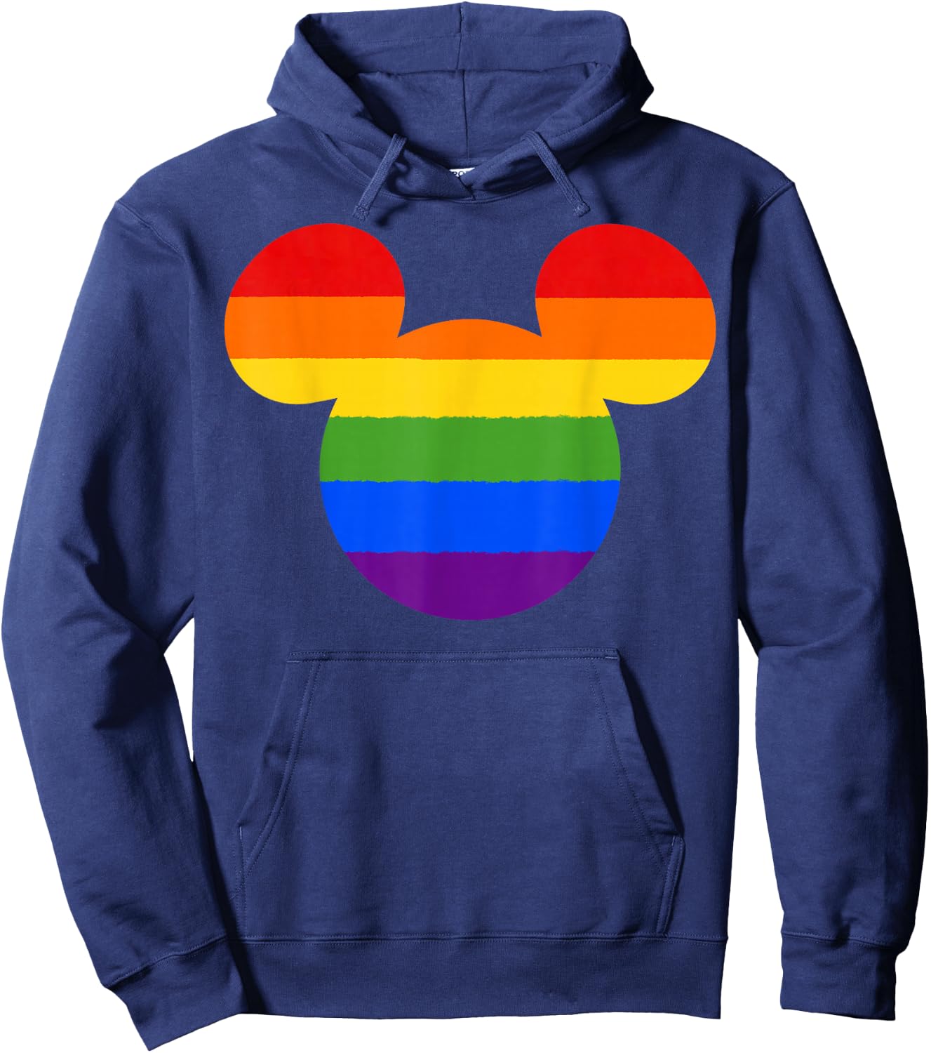 Disney Mickey and Friends Mickey Rainbow Fill Small Hoodie - Hoodie | Navy