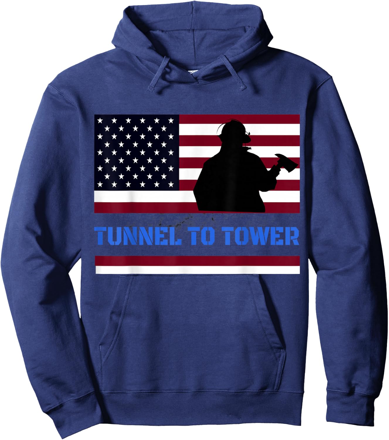 Rush Tunnel to Tower - Vintage Firefighter Gift Hoodie - Hoodie | Navy