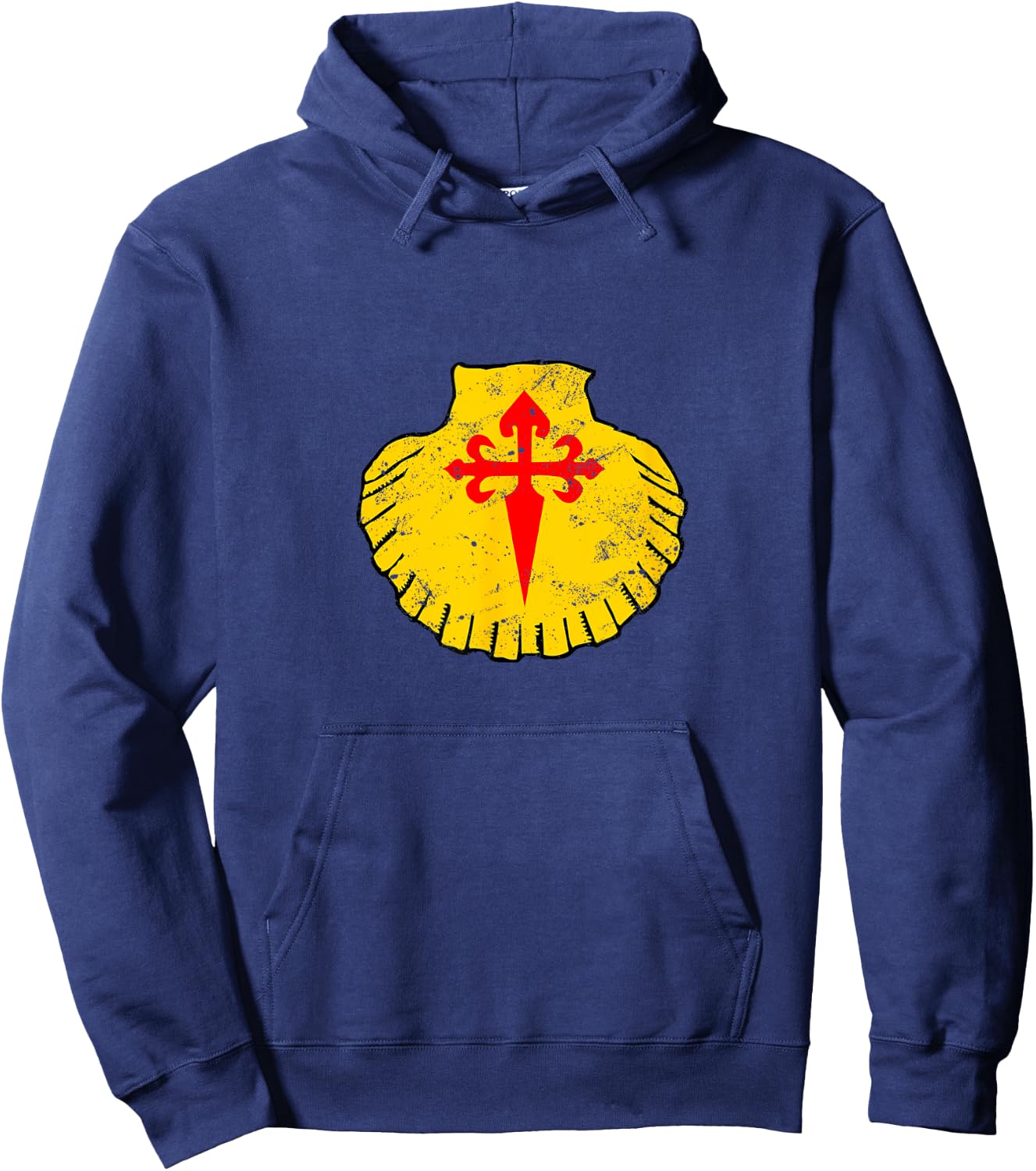 Camino de Santiago Compostela Gift Spain Shell Of St. James Hoodie - Hoodie | Navy