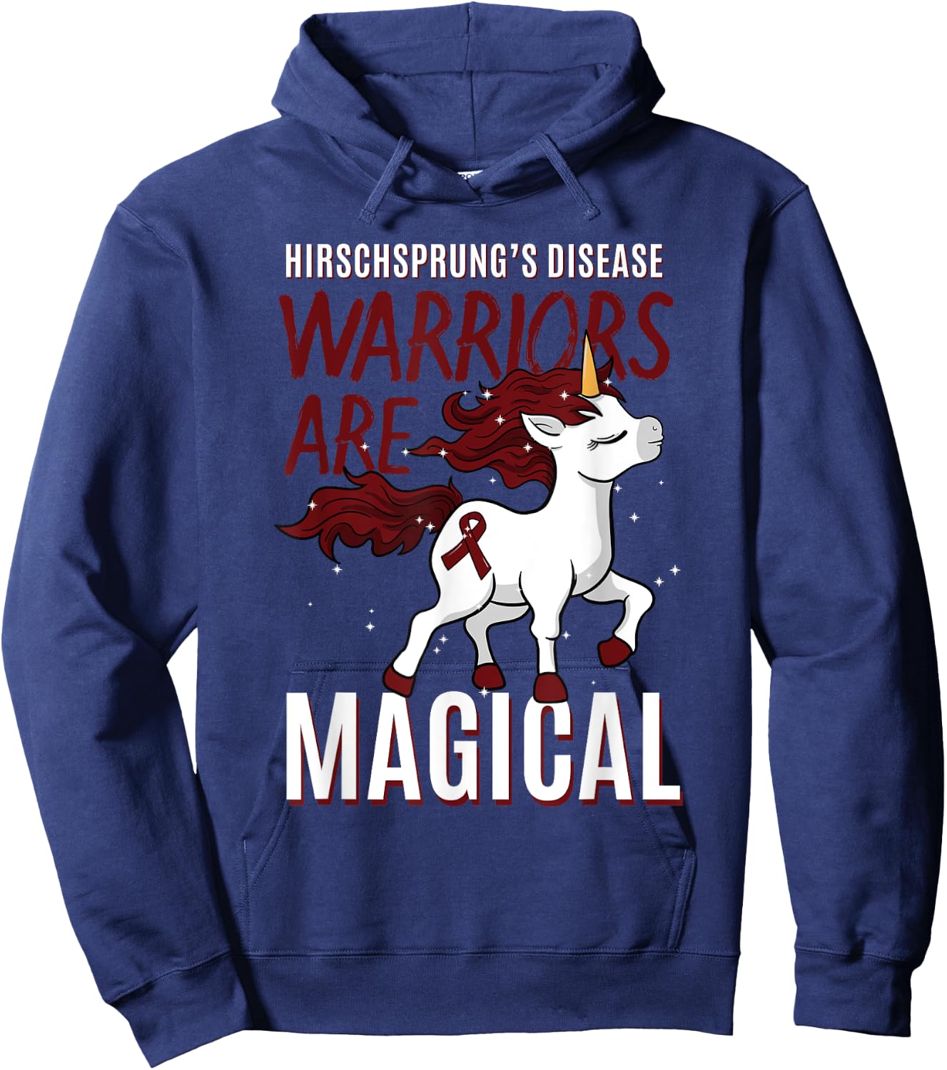 Hirschsprung's Disease Unicorn Intestinal Disorder Gift Hoodie - Hoodie | Navy