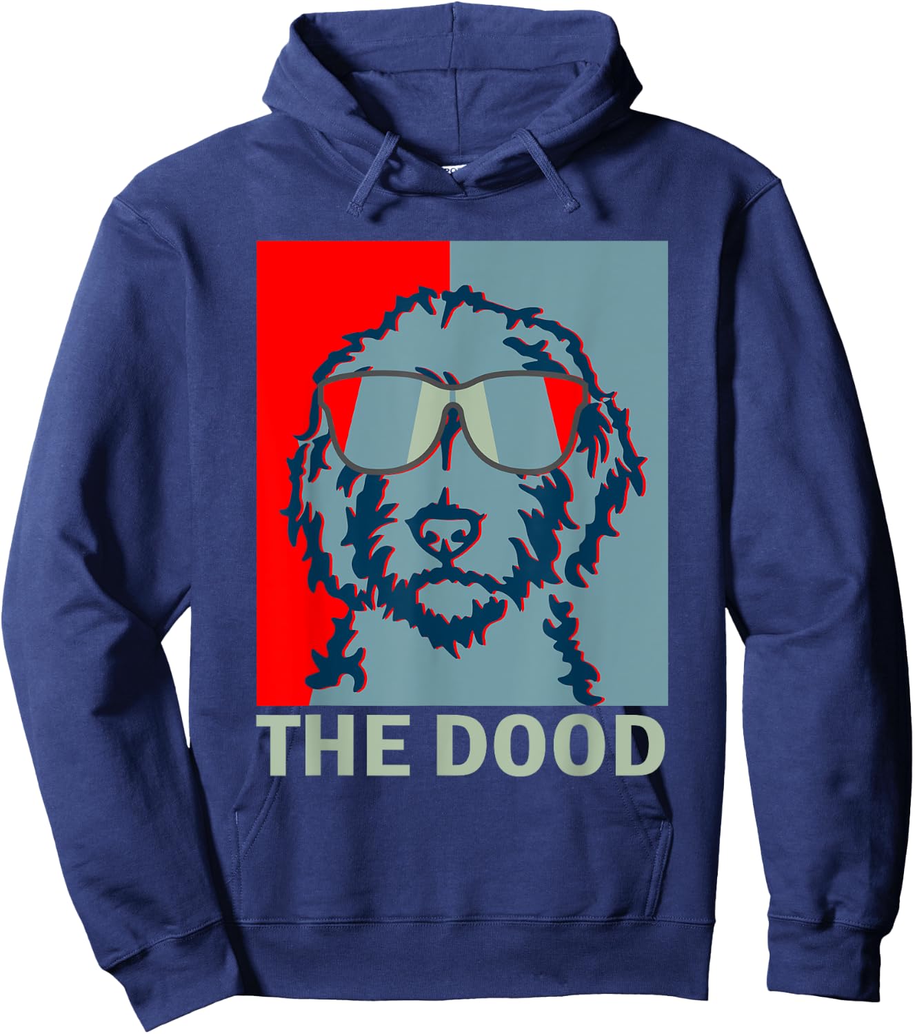 Funny The Dood Goldendoodle - Doodle Mom & Dood Dad Gift Hoodie - Hoodie | Navy