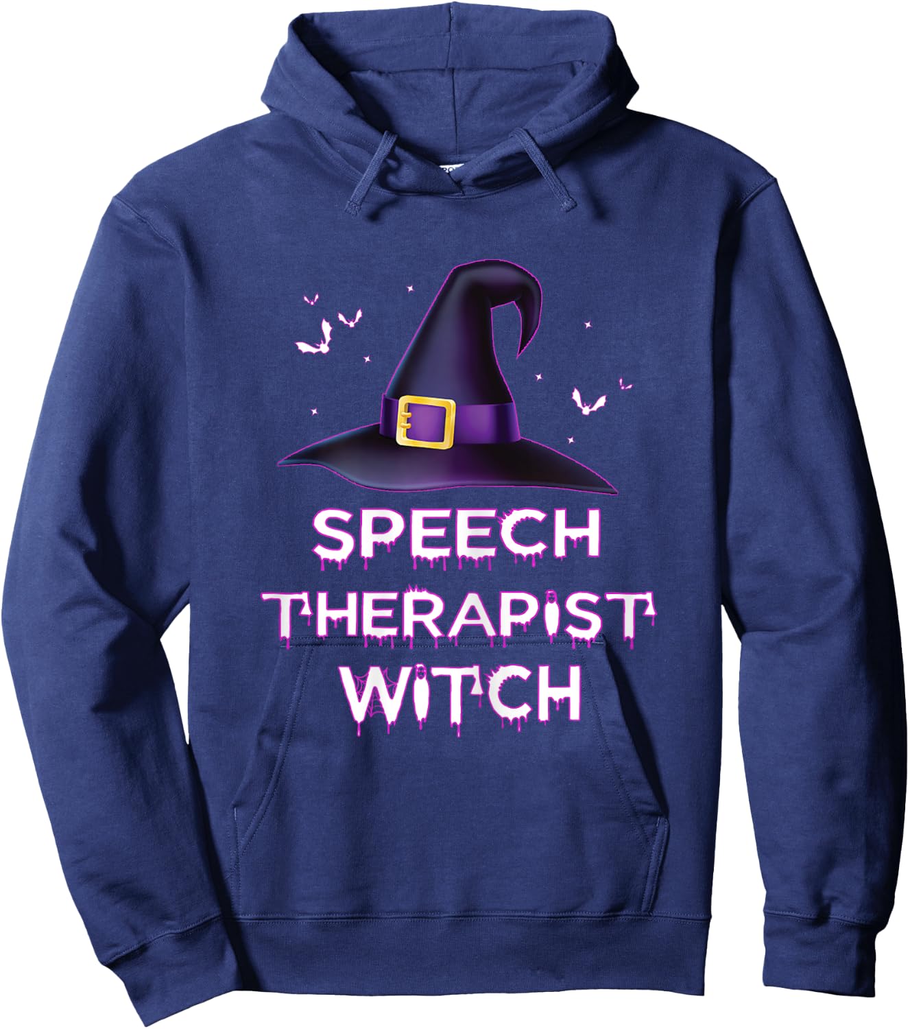 Spooky Speech Therapist Witch Halloween Costume 2023 Hoodie - Hoodie | Navy