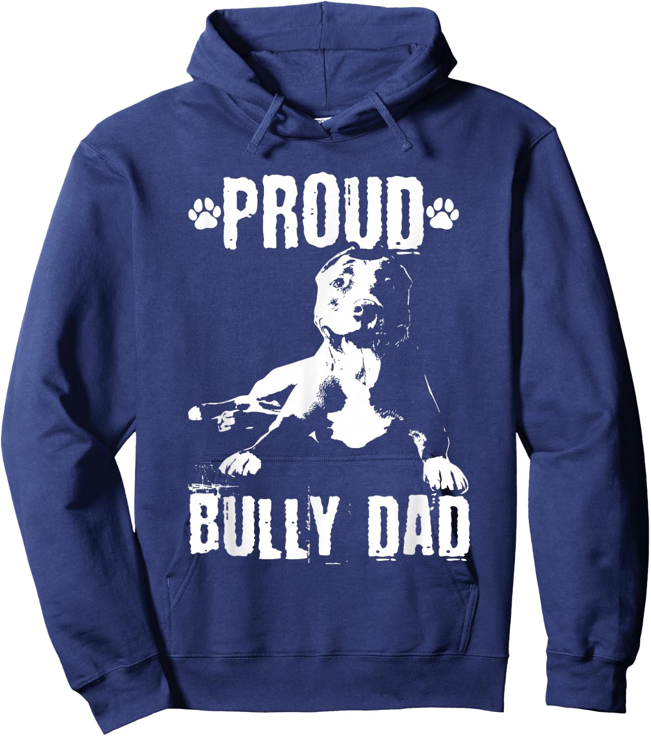 Bully Dad | American Bully Pitbull Dog Owner Hoodie - Hoodie | Navy
