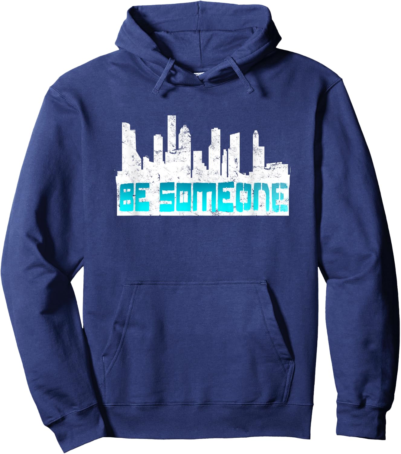 Houston Be someone Bridge Houston Skyline H-Town Be Someone Hoodie - Hoodie | Navy