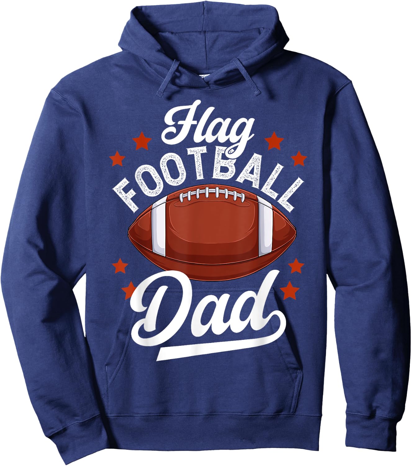 Flag Football Dad Of A Flag Football Player Father Hoodie - Hoodie | Navy
