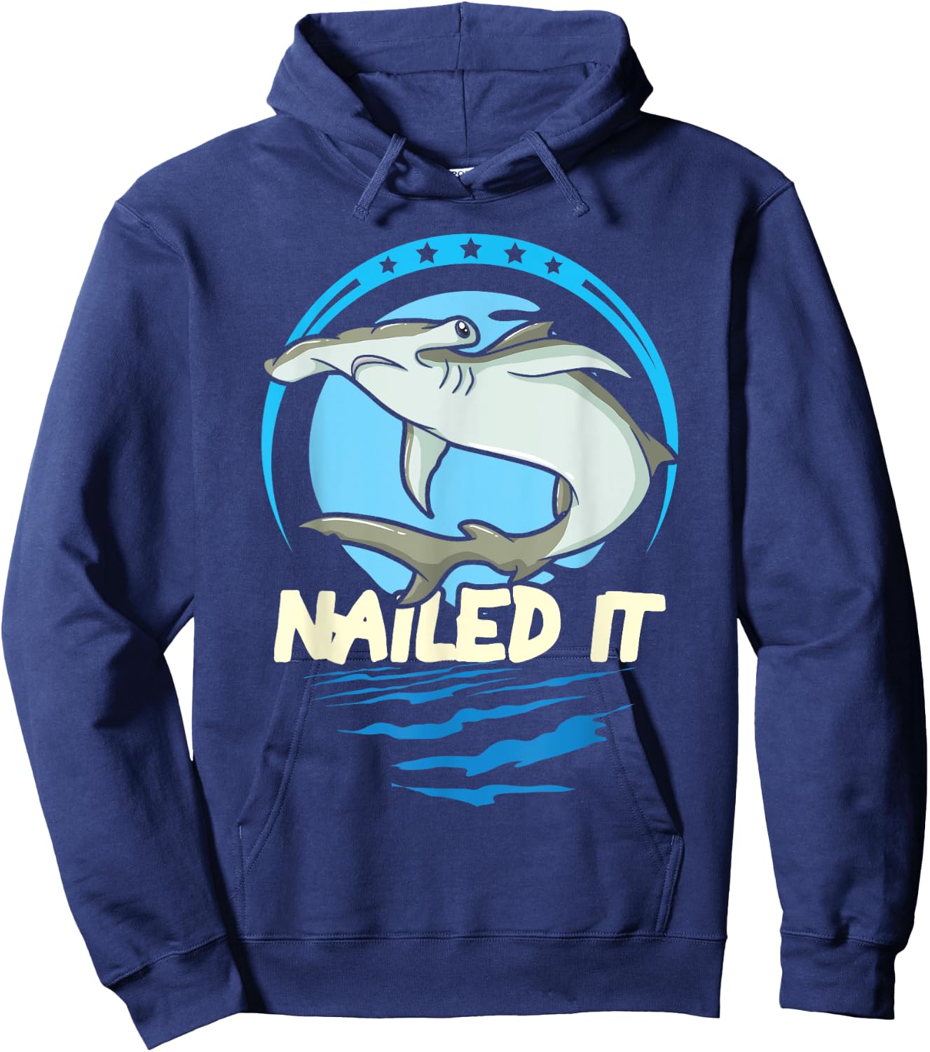 Hammerhead Shark Gift Kids Hoodie - Hoodie | Navy
