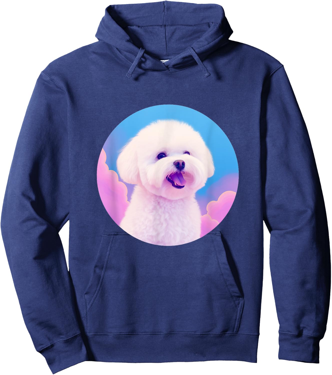 Pastel Bichon Frise Dog For Bichon Frise Dog Lovers Women Kids Hoodie - Hoodie | Navy
