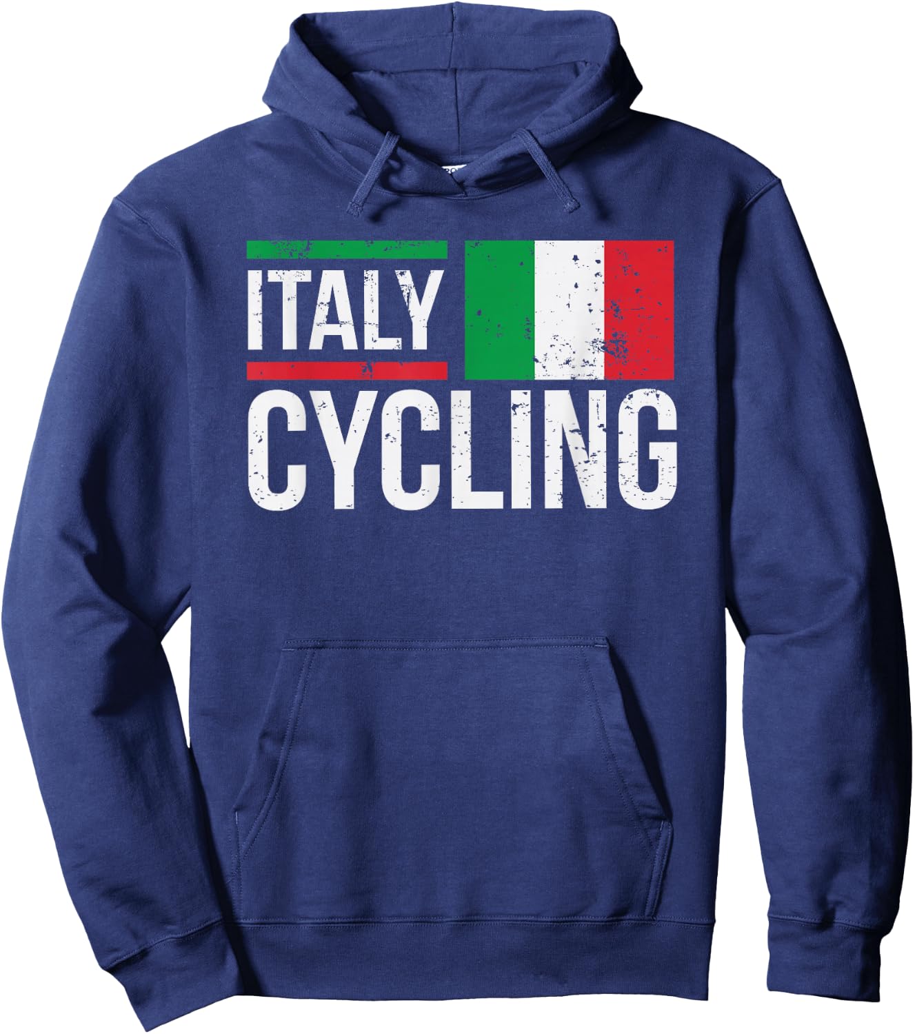 Italy Cycling Cyclist Bike Riding Racing Italian Flag Hoodie - Hoodie | Navy