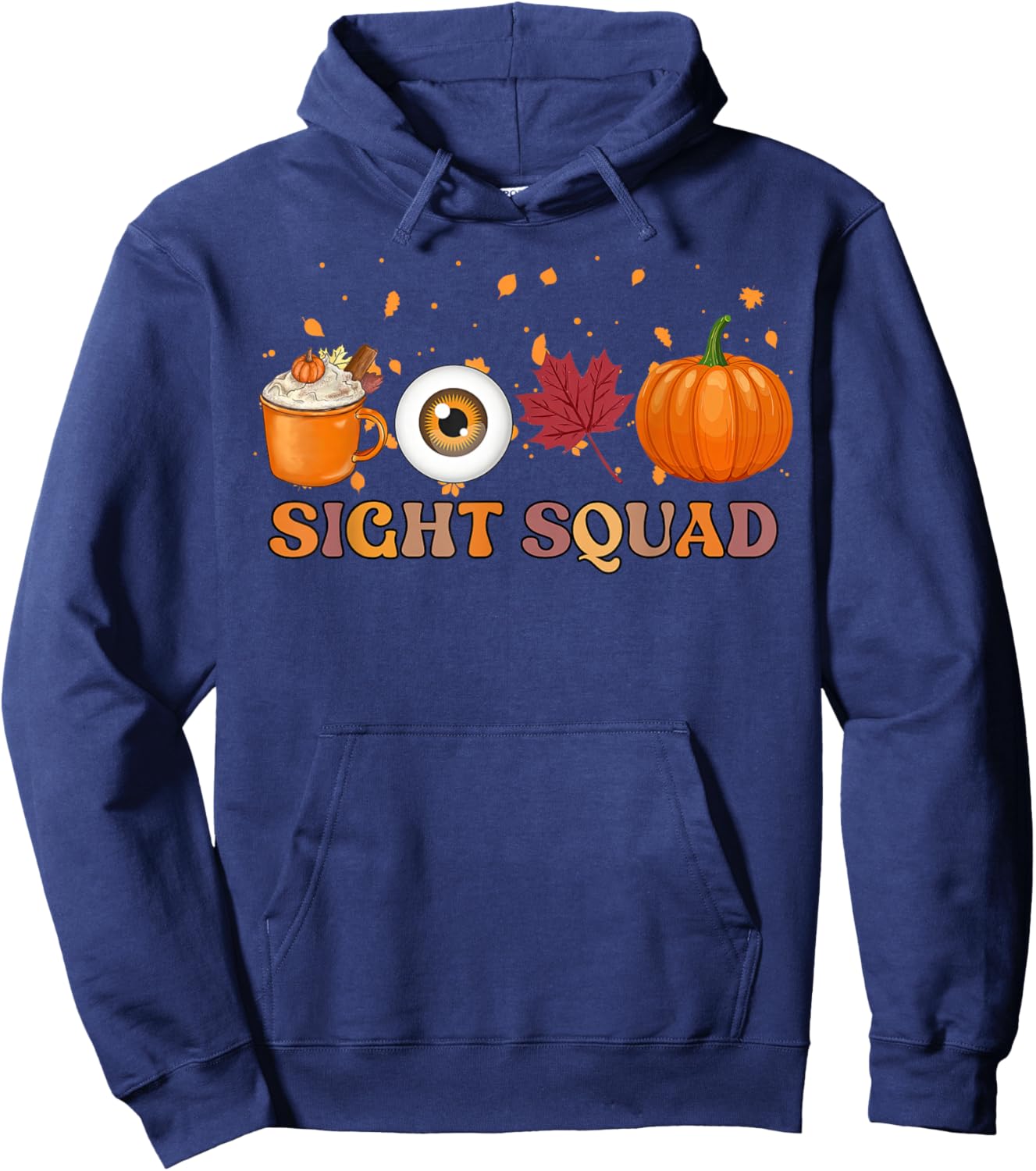Halloween Sight Squad Optometrist Pumpkin Eye Doctor Gothic Hoodie - Hoodie | Navy