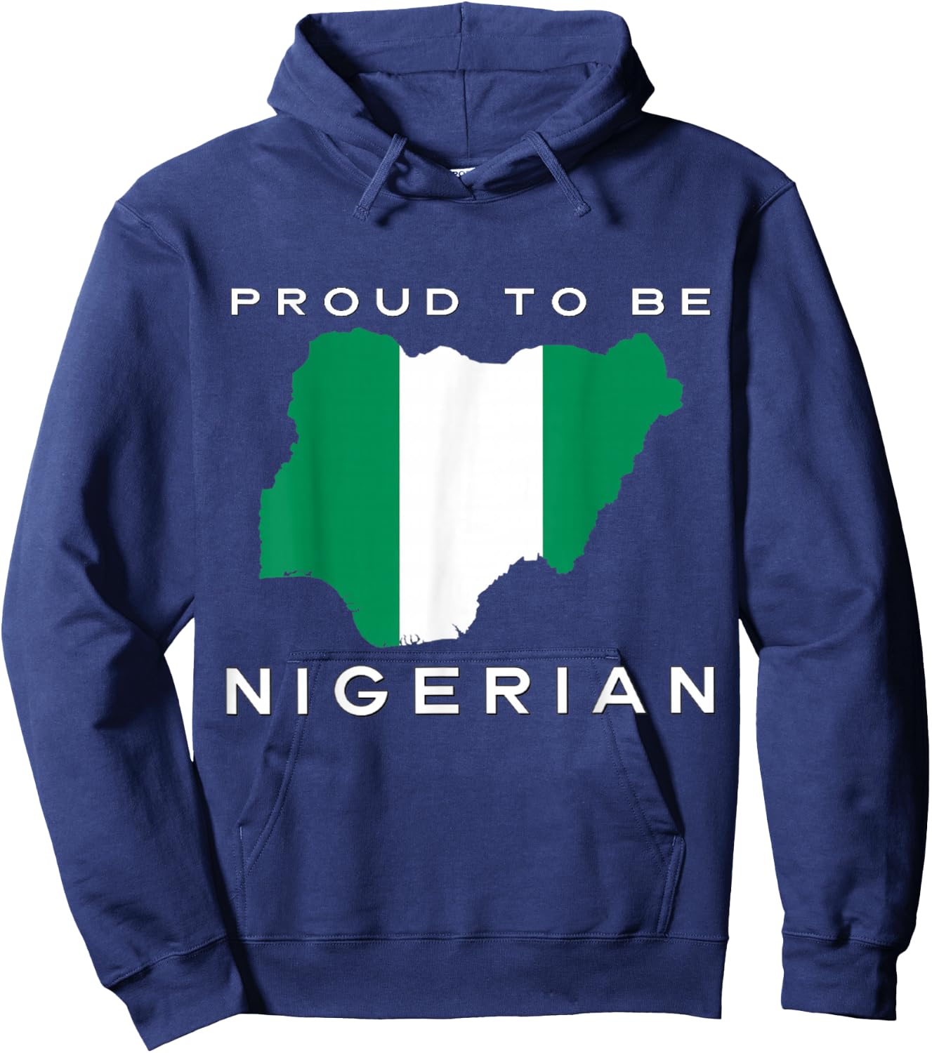 Proud To Be Nigerian Flag Hoodie - Hoodie | Navy