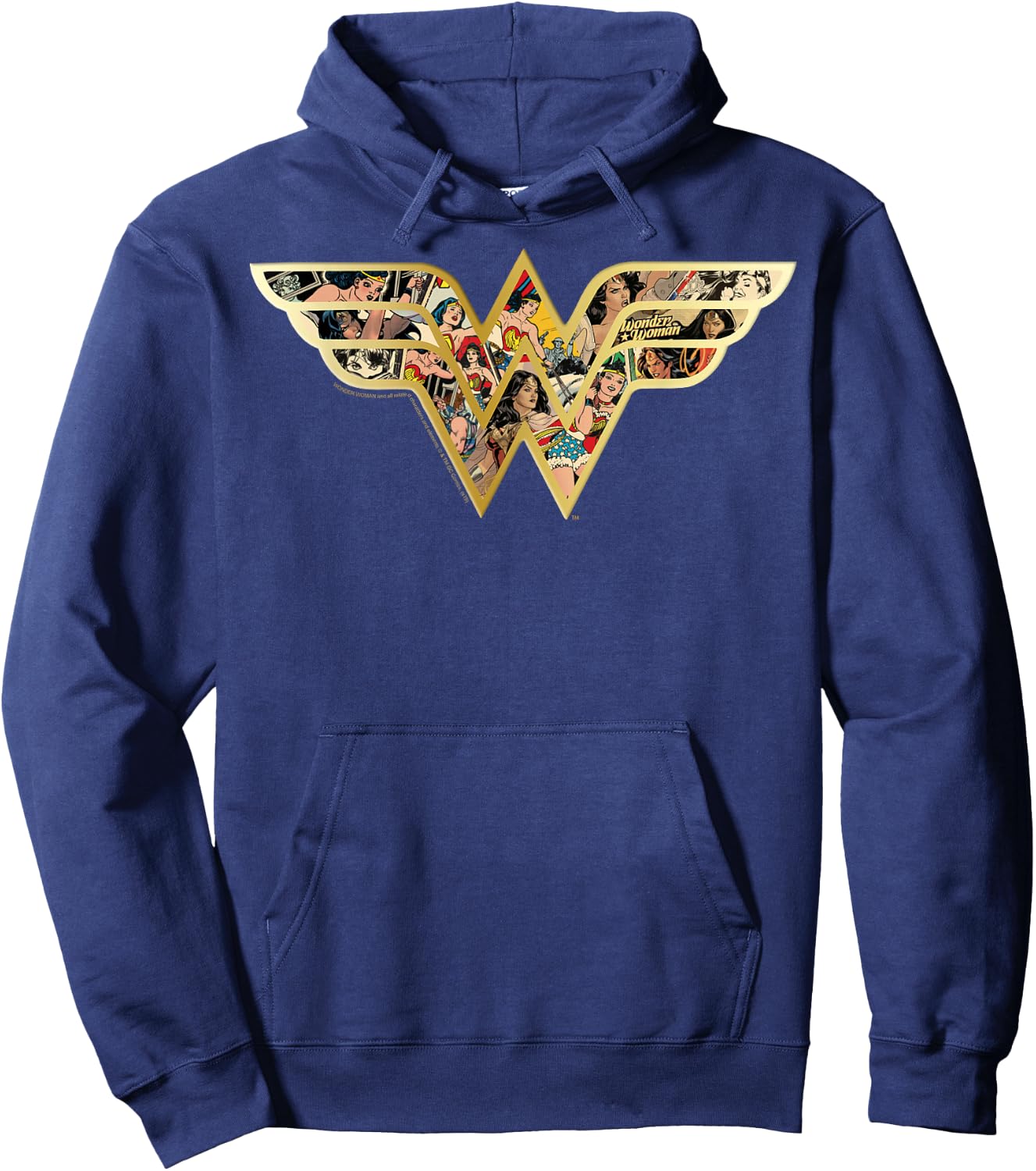 DC Comics Wonder Woman Superhero Comic Fill Logo Hoodie - Hoodie | Navy