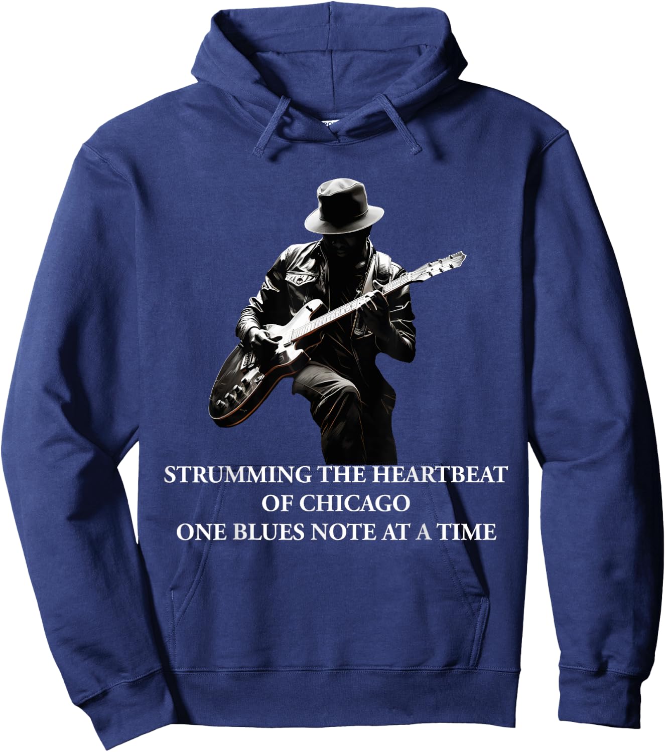 Blues Guitar Musicians Blues Music Hoodie - Hoodie | Navy
