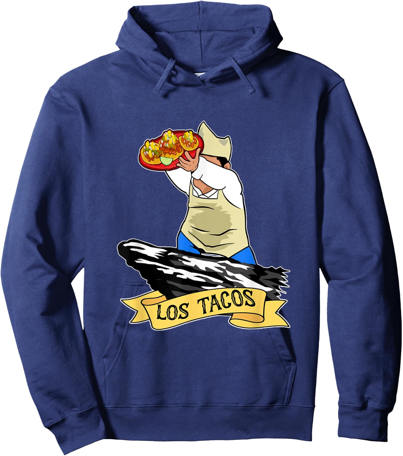 Los tacos Funny Tacos al Pastor Mexican Food Hoodie - Hoodie | Navy