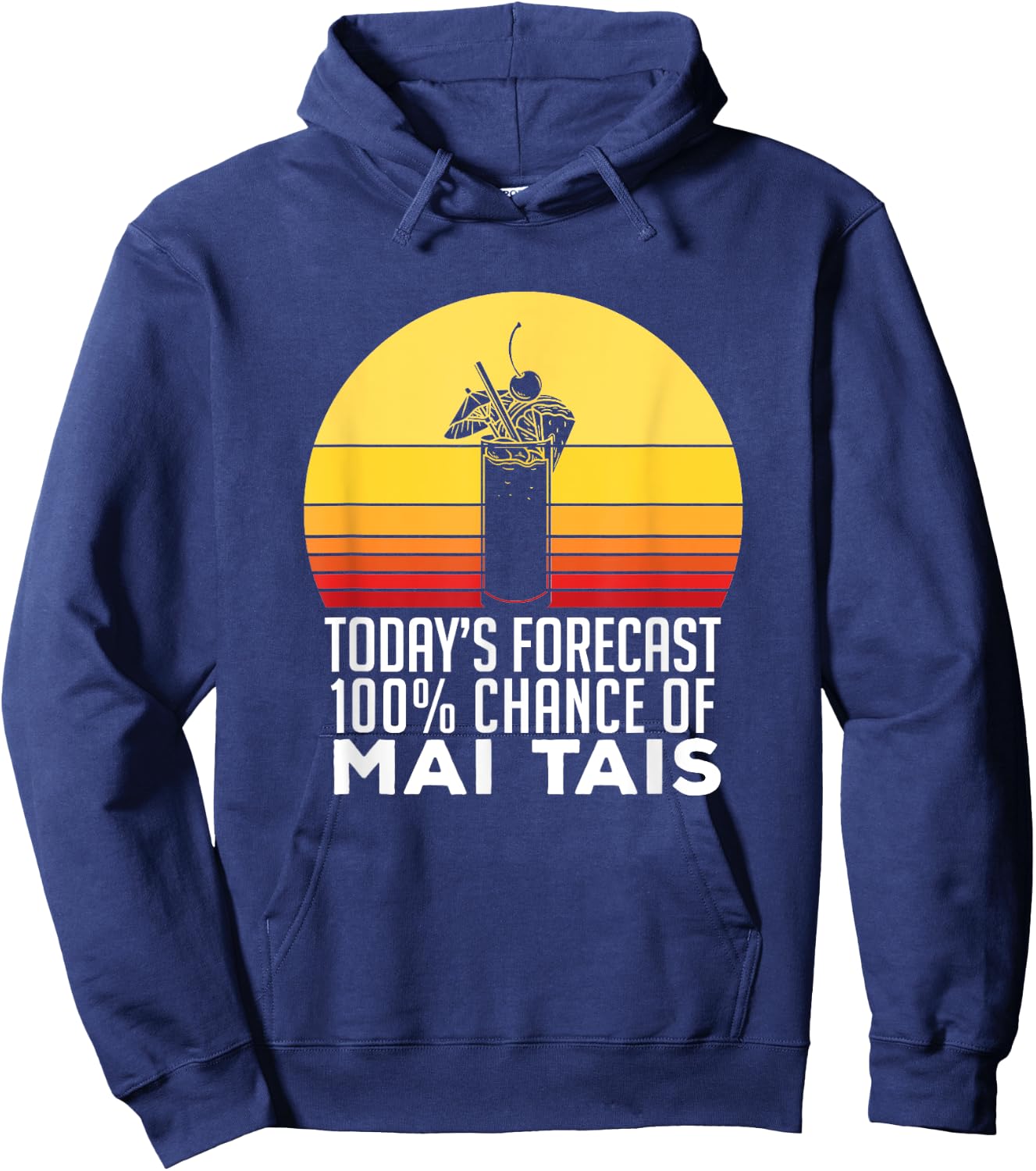 Mai Tai Cocktail Bar For A Vacationer Gift Hoodie - Hoodie | Navy