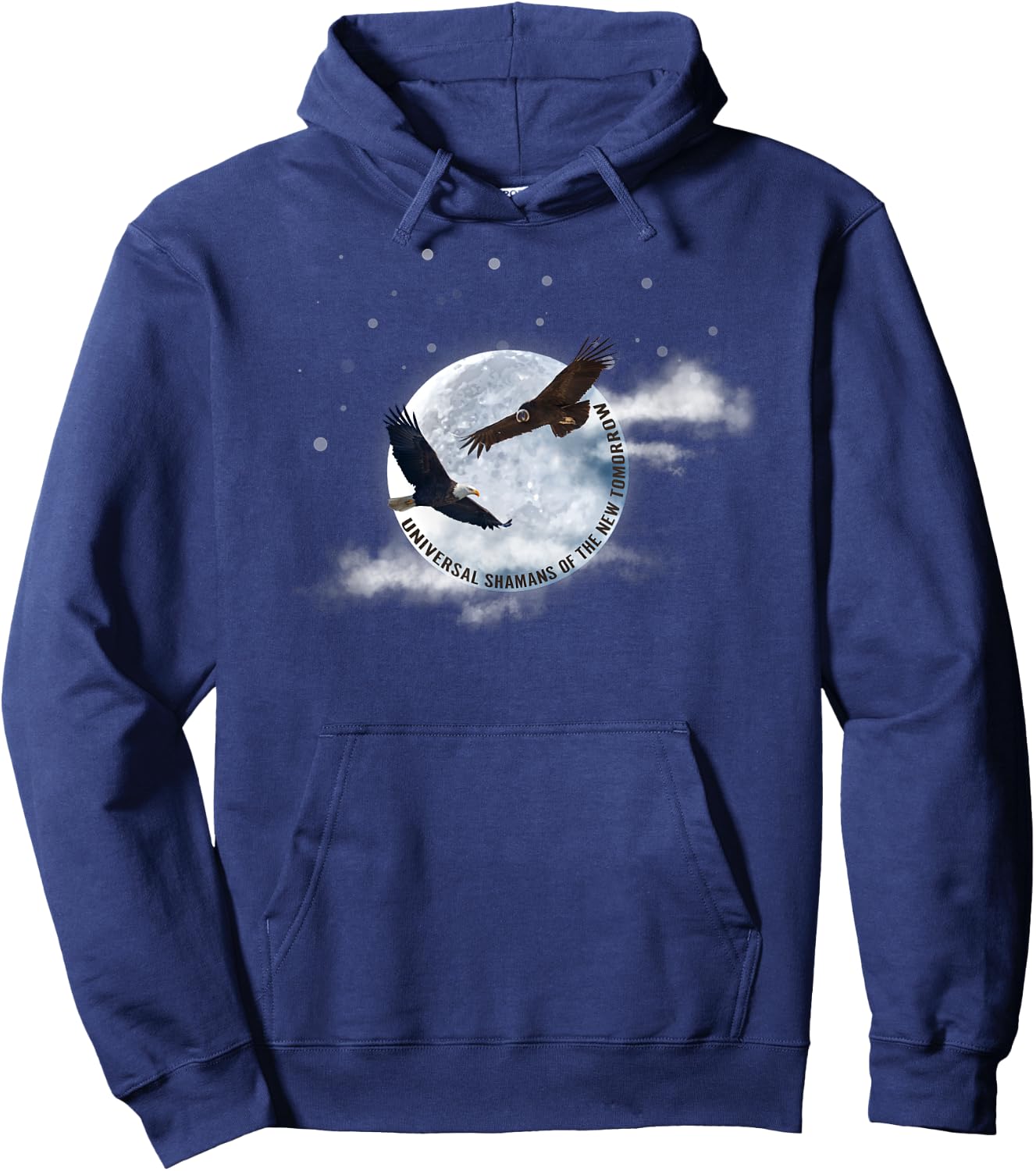 Eagle Condor Prophecy Spiritual Shamanic Hoodie - Hoodie | Navy