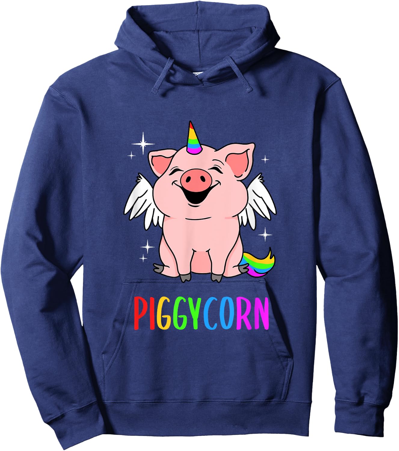 Piggycorn Pig Unicorn Hoodie - Hoodie | Navy