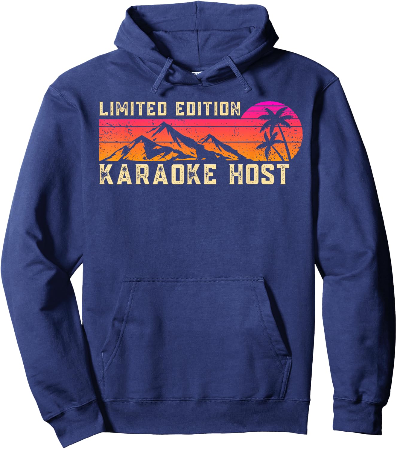 Karaoke Host Job Birthday Worker Professional Hoodie - Hoodie | Navy