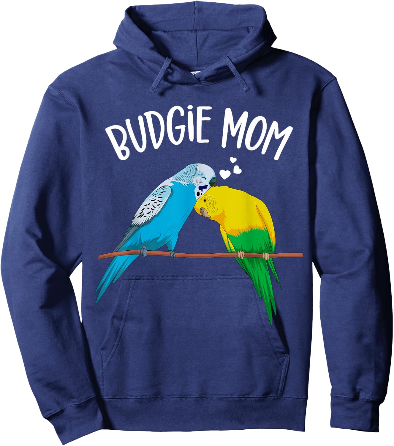 Budgie Mom Parakeet Budgerigar Funny Girls Hoodie - Hoodie | Navy