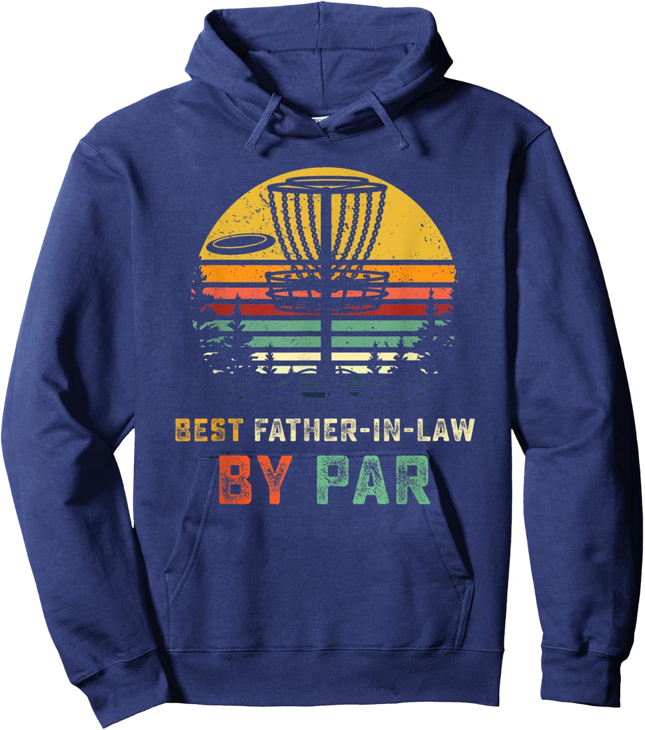 Best Father In Law Disc Golf Gift Golfer Golfing Frisbees Hoodie - Hoodie | Navy