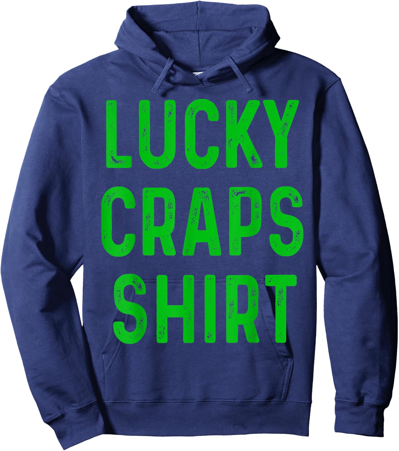 Retro Lucky Craps Shirt Funny Gambling Gift Gambler Shirt Hoodie - Hoodie | Navy