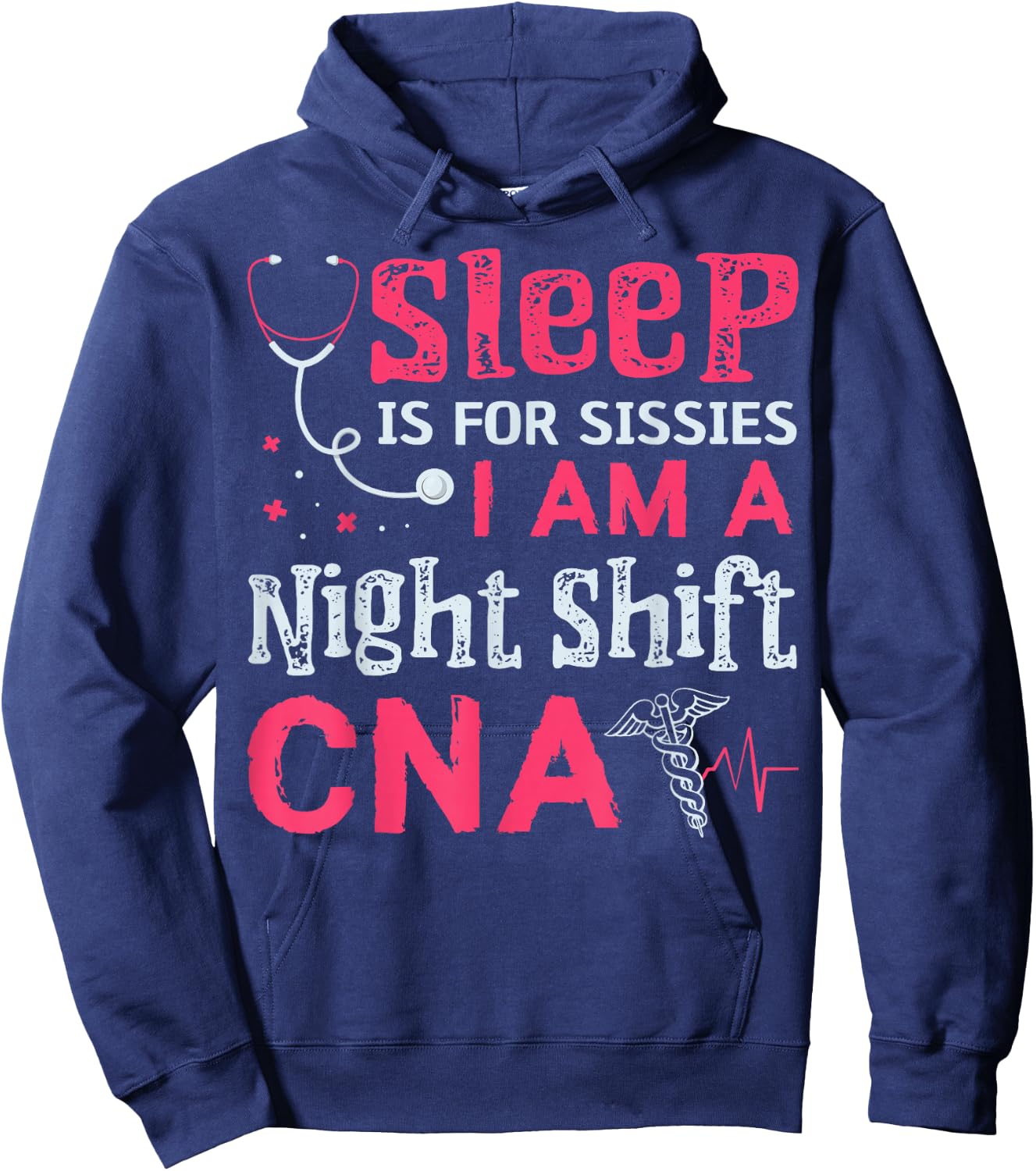 CNA Funny Certified Nursing Assistant Medical Nurse Hoodie - Hoodie | Navy