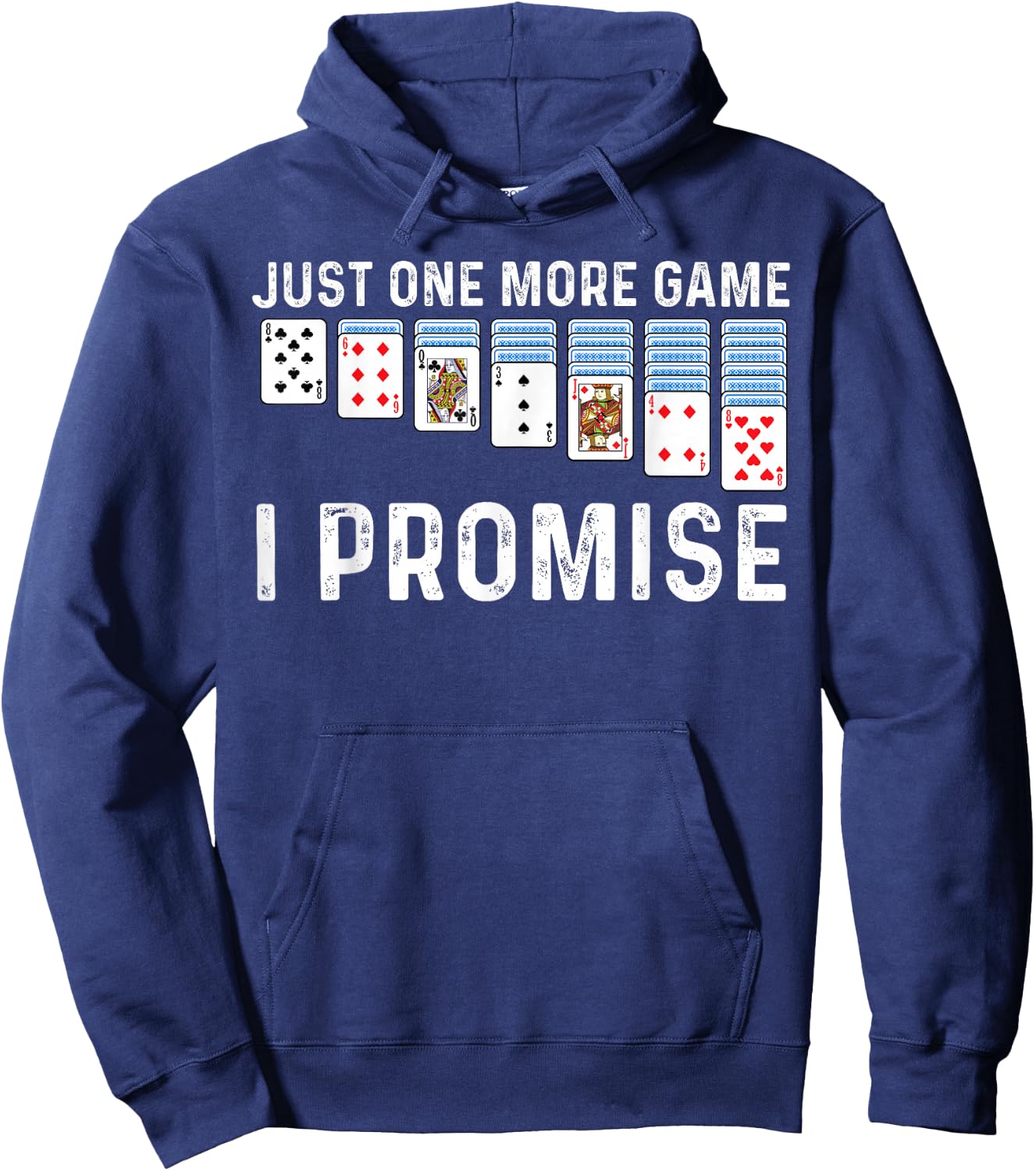 Solitaire Gift Women Card Game Player Solitaire Game Hoodie - Hoodie | Navy
