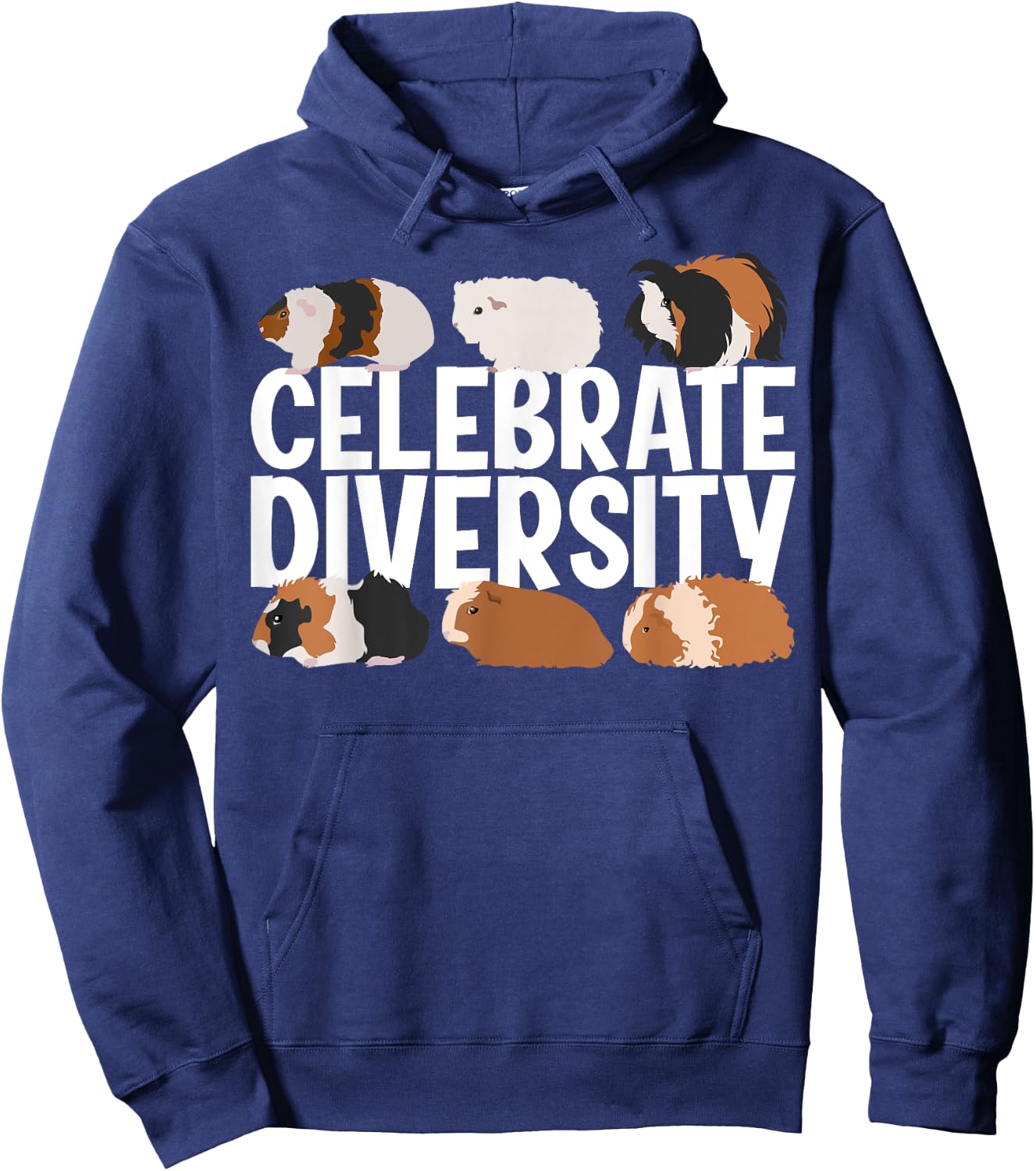 Funny Celebrate Diversity Cute Guinea Pig Gift Women Hoodie - Hoodie | Navy
