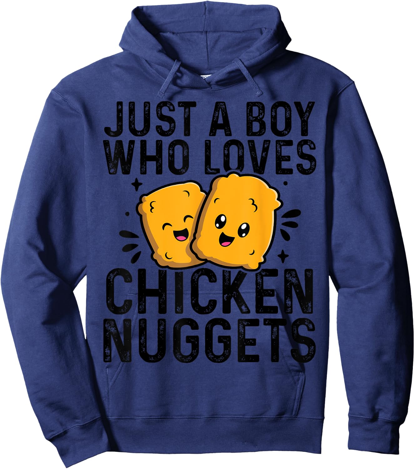 Chicken Nuggets Kids Just A Boy Who Loves Chicken Nuggets Hoodie - Hoodie | Navy