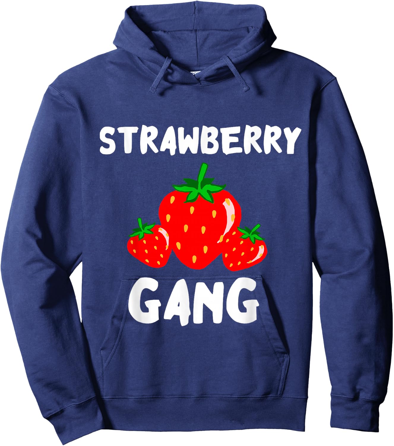 Strawberry Gang Sweet Summer Fruits Strawberry Picker Team Hoodie - Hoodie | Navy