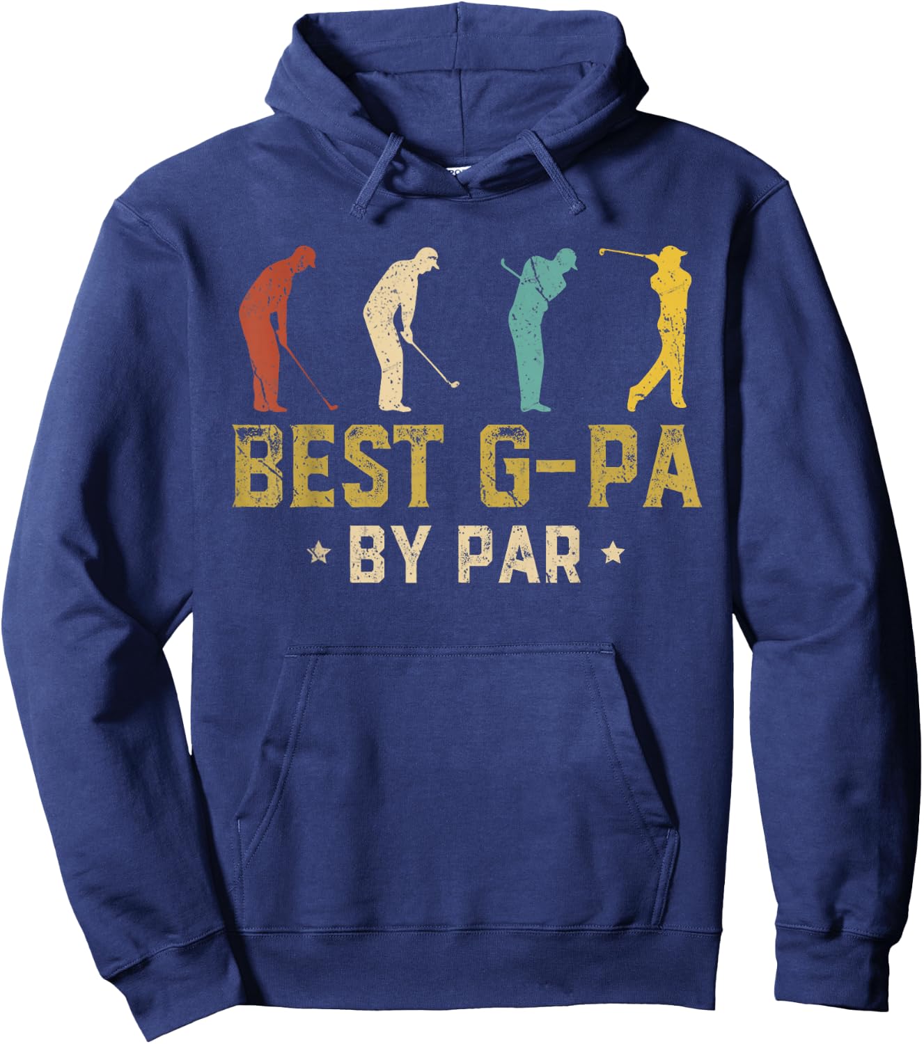 Funny Best G-Pa By Par Father's Day Gifts Golf Hoodie - Hoodie | Navy