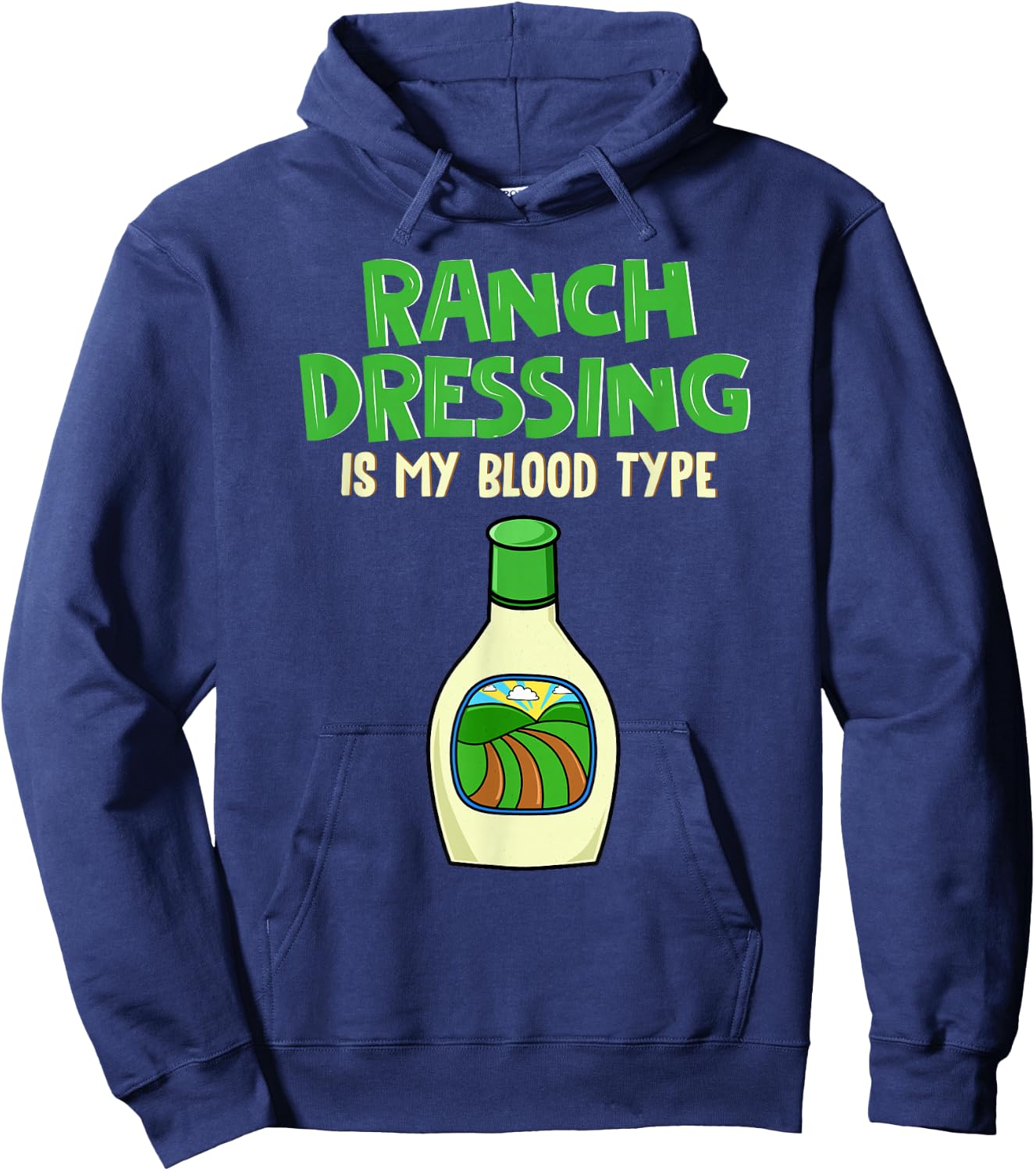 Ranch Lover Clothing Salad Dressing Hoodie - Hoodie | Navy