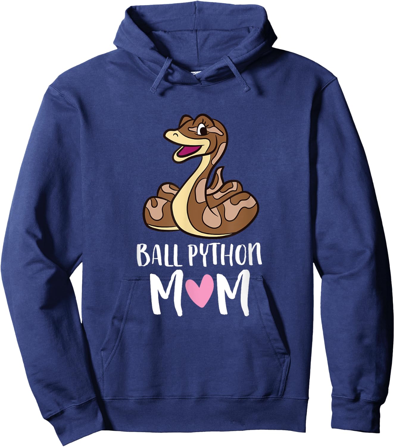 Ball Python Mom Snake Ball Python Hoodie - Hoodie | Navy