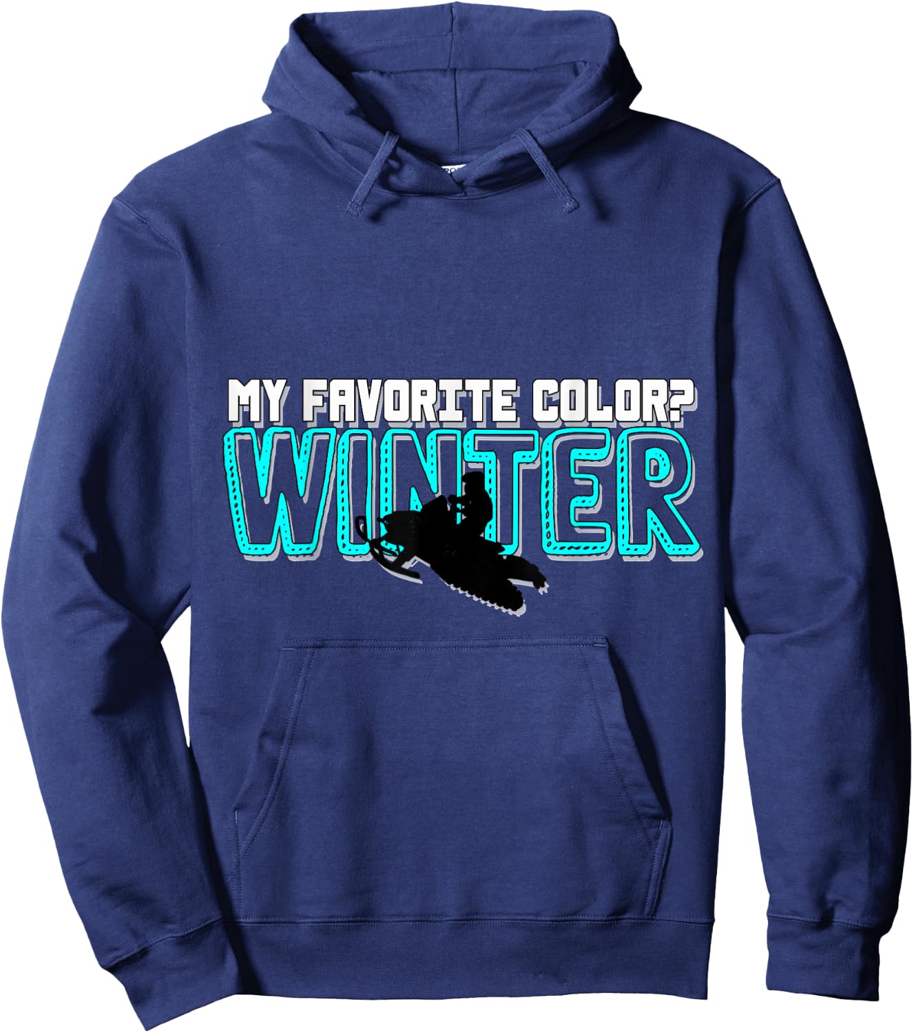 Snowmobile Motor Sled Snowmobiling Winter Sports Gift Hoodie - Hoodie | Navy