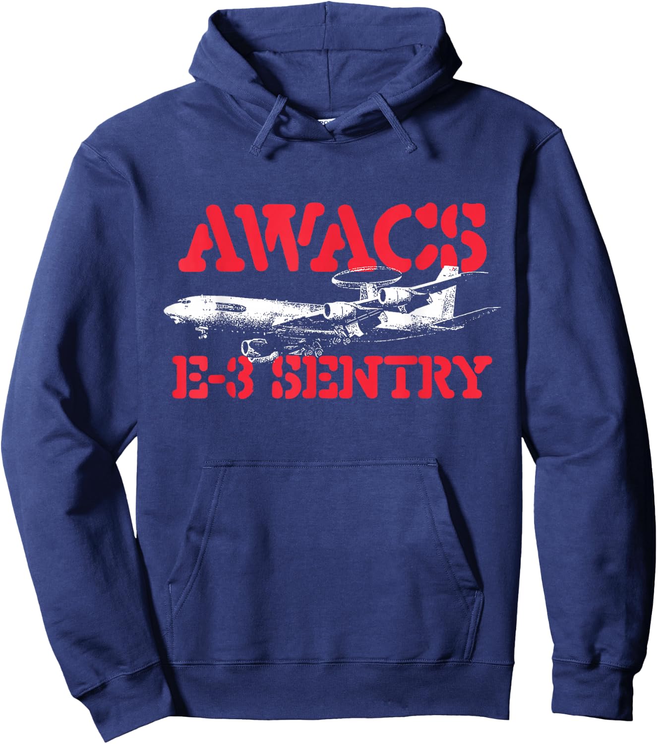 AWACS E-3 Sentry - Military Cargo Aircraft Pilot Hoodie - Hoodie | Navy