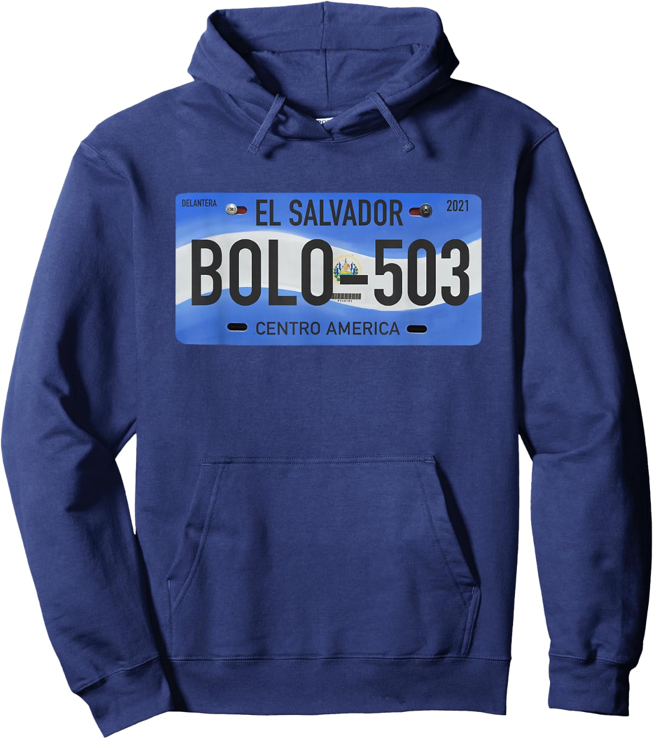 El Salvador Pupusas Typical Phrases Hoodie - Hoodie | Navy