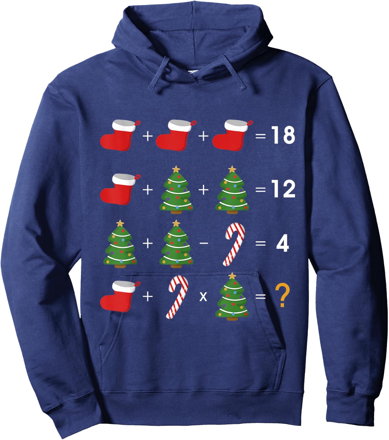 Order of Operations Quiz Funny Math Teacher Christmas Gift Hoodie - Hoodie | Navy