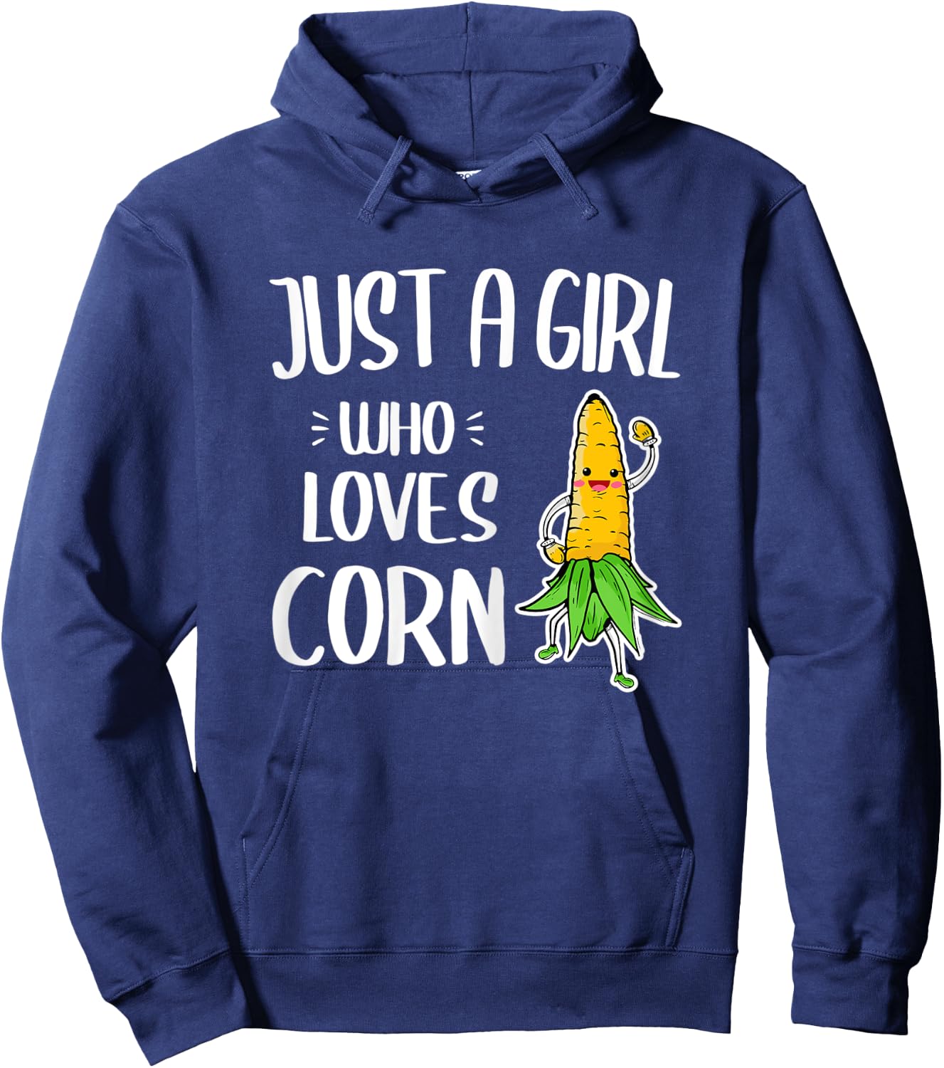 Just A Girl Who Loves Corn Cob Hoodie - Hoodie | Navy
