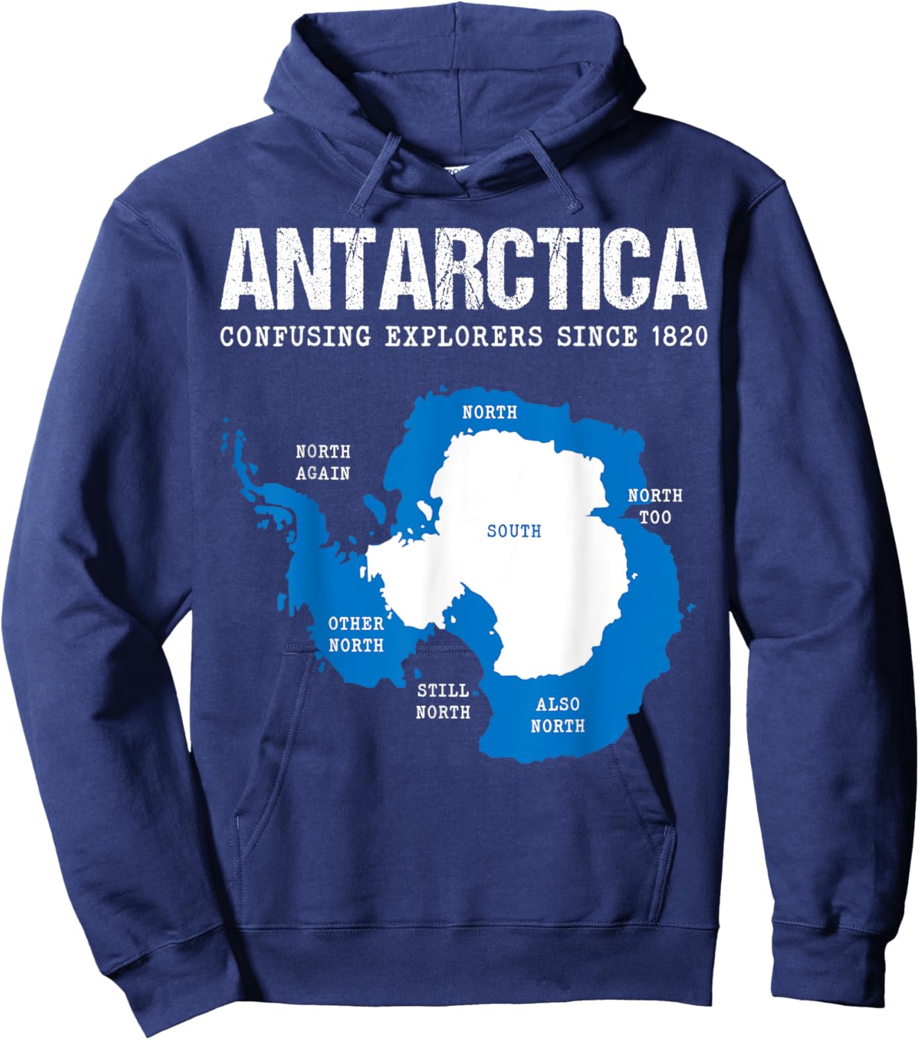 Antarctica - Explore South Pole - Penguins Antarctic Circle Hoodie - Hoodie | Navy