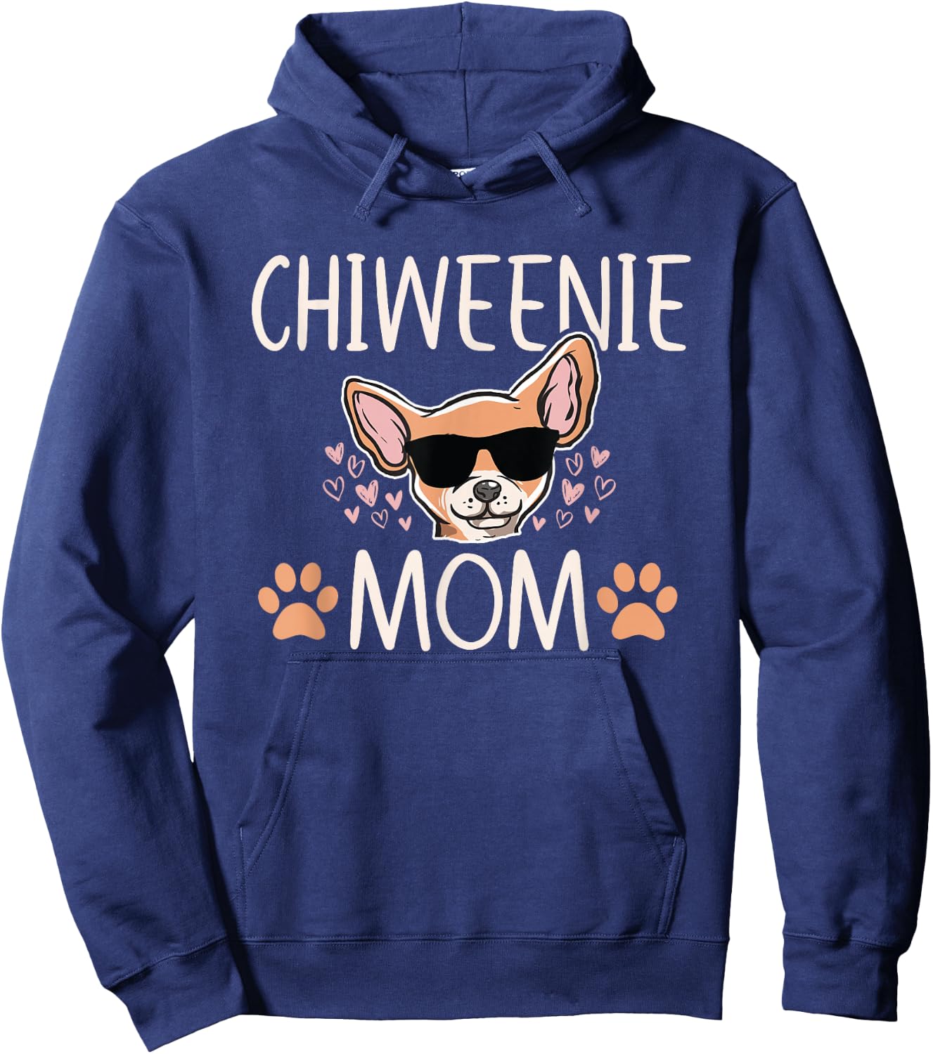 Chiweenie Love Cool Chihuahua Cute Dog Mom Owner Lover Women Hoodie - Hoodie | Navy