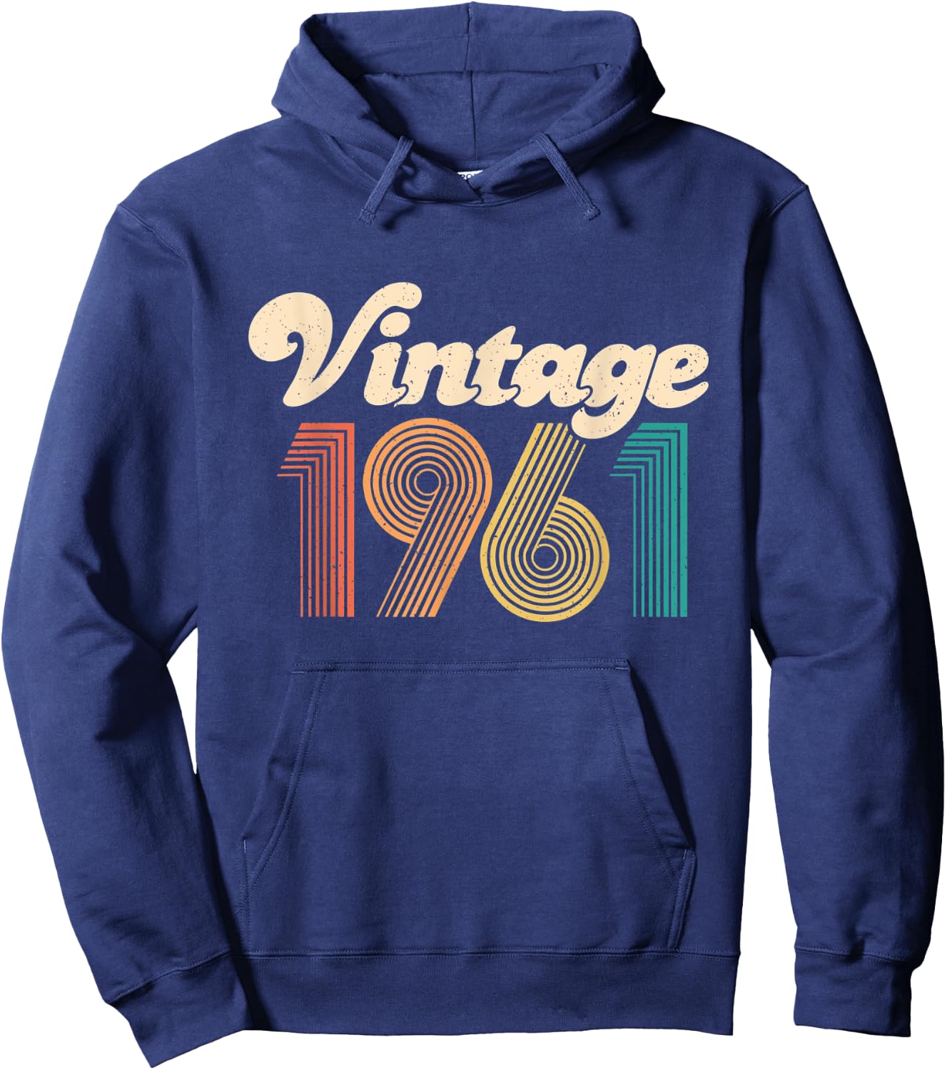 60th Birthday Gift - Vintage 1961 - 60 Years Old men women Hoodie - Hoodie | Navy
