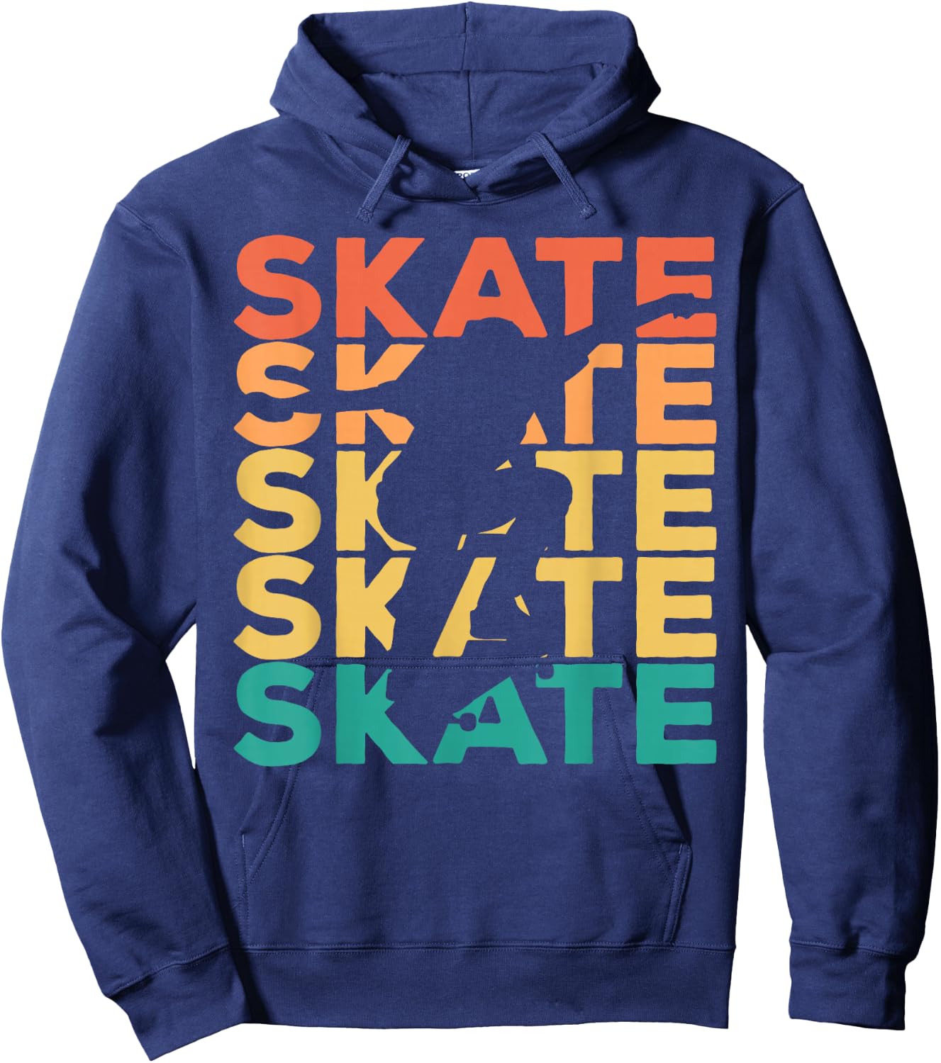 Retro Vintage Skating Gift Skaters & Skateboarders Hoodie - Hoodie | Navy