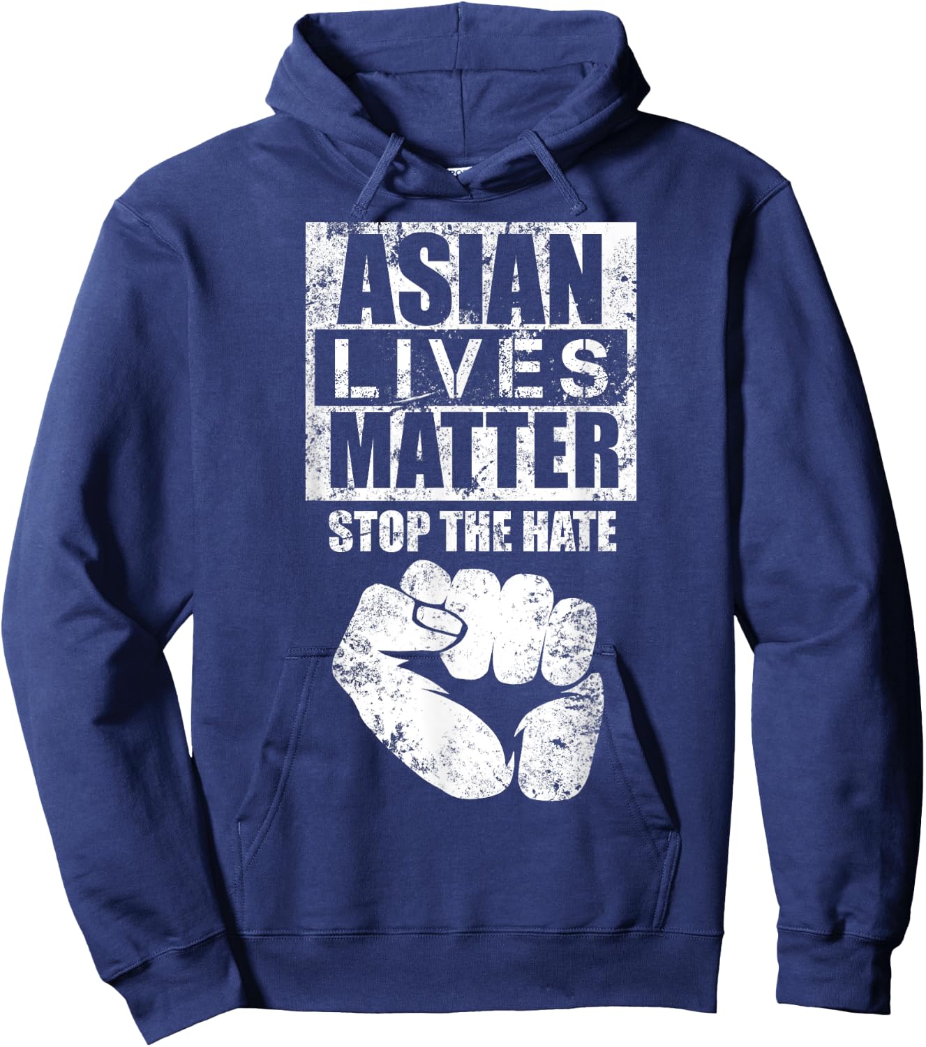 ASIAN LIVES MATTERS Stop Asian Hate Anti Asian Racism AAPI Hoodie - Hoodie | Navy
