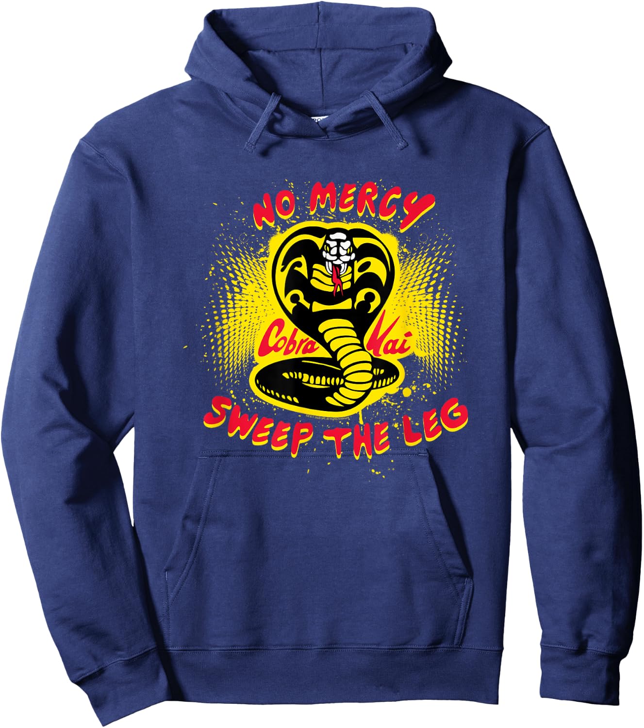 Cobra Kai No Mercy Sweep the Leg Hoodie - Hoodie | Navy