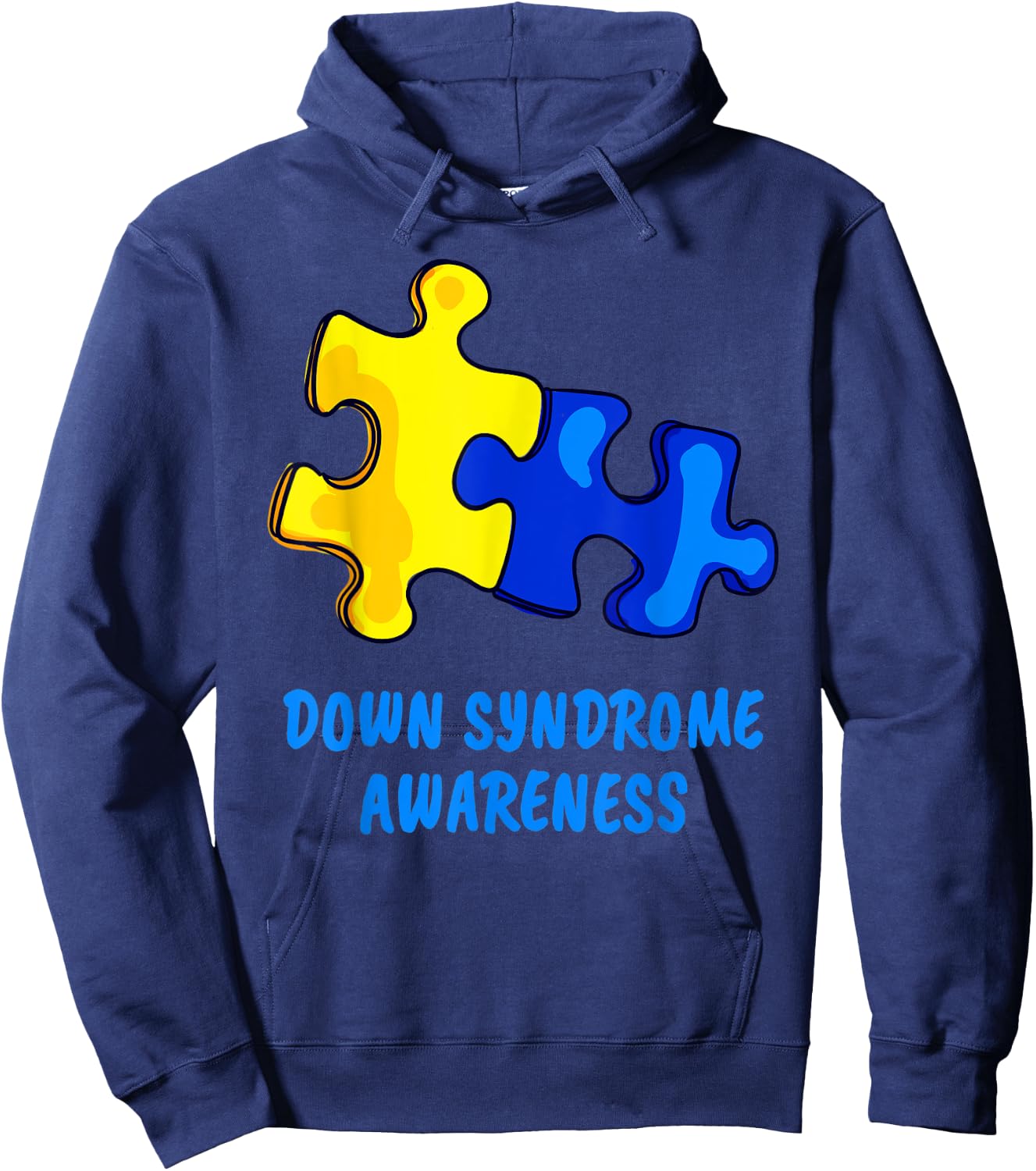 Down Syndrome 21 March Puzzle Down Syndrome Awareness Day Hoodie - Hoodie | Navy