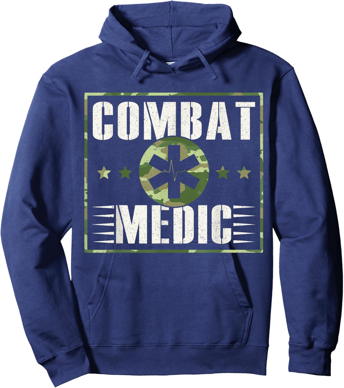 Combat Medic Soldier Veteran's Day Veterans Combat Veteran Hoodie - Hoodie | Navy