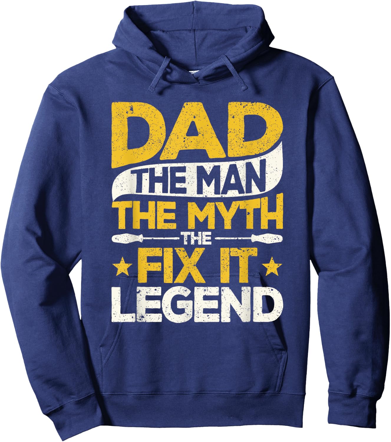 Dad The Man The Myth The Fix It Legend Father's Day Handyman Hoodie - Hoodie | Navy