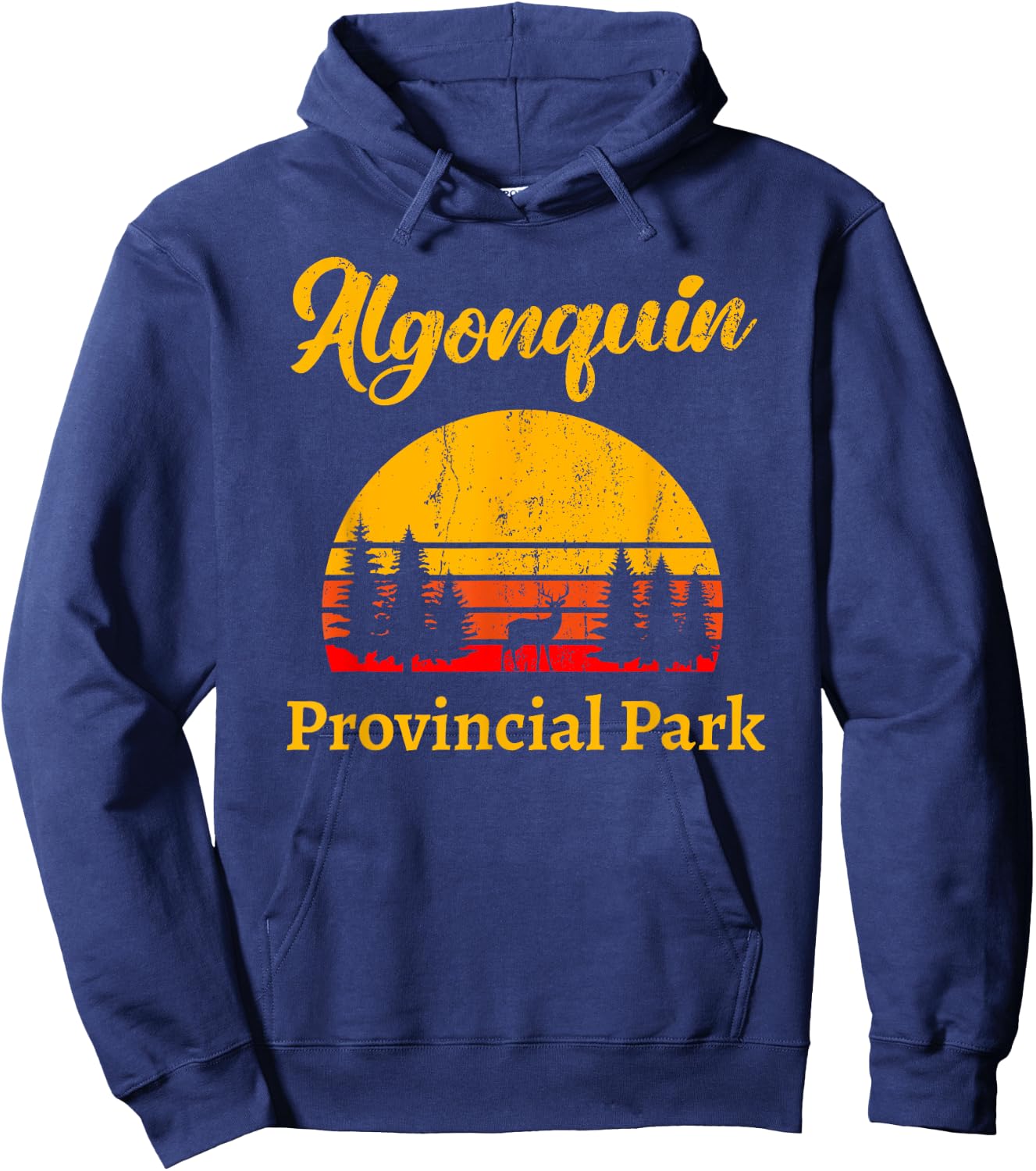 Adventure in Ontario Canada Algonquin Park Hoodie - Hoodie | Navy